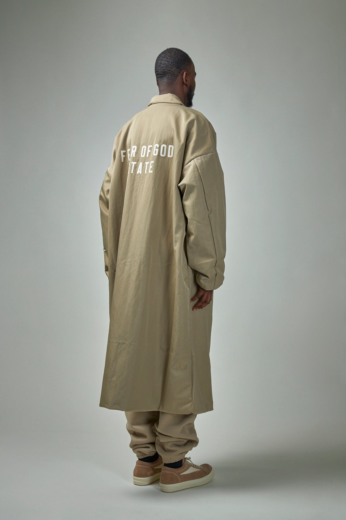 Trenches Label Fear of God Essentials Textured Nylon Trench – LABELS