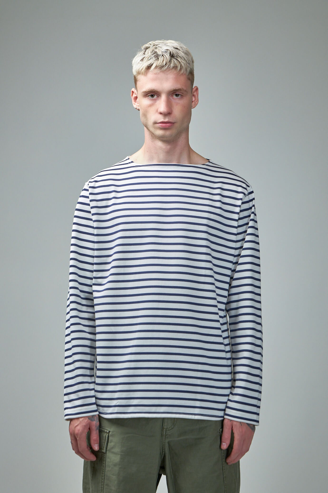 Men's Cotton Stripe Long Sleeve T-Shirt