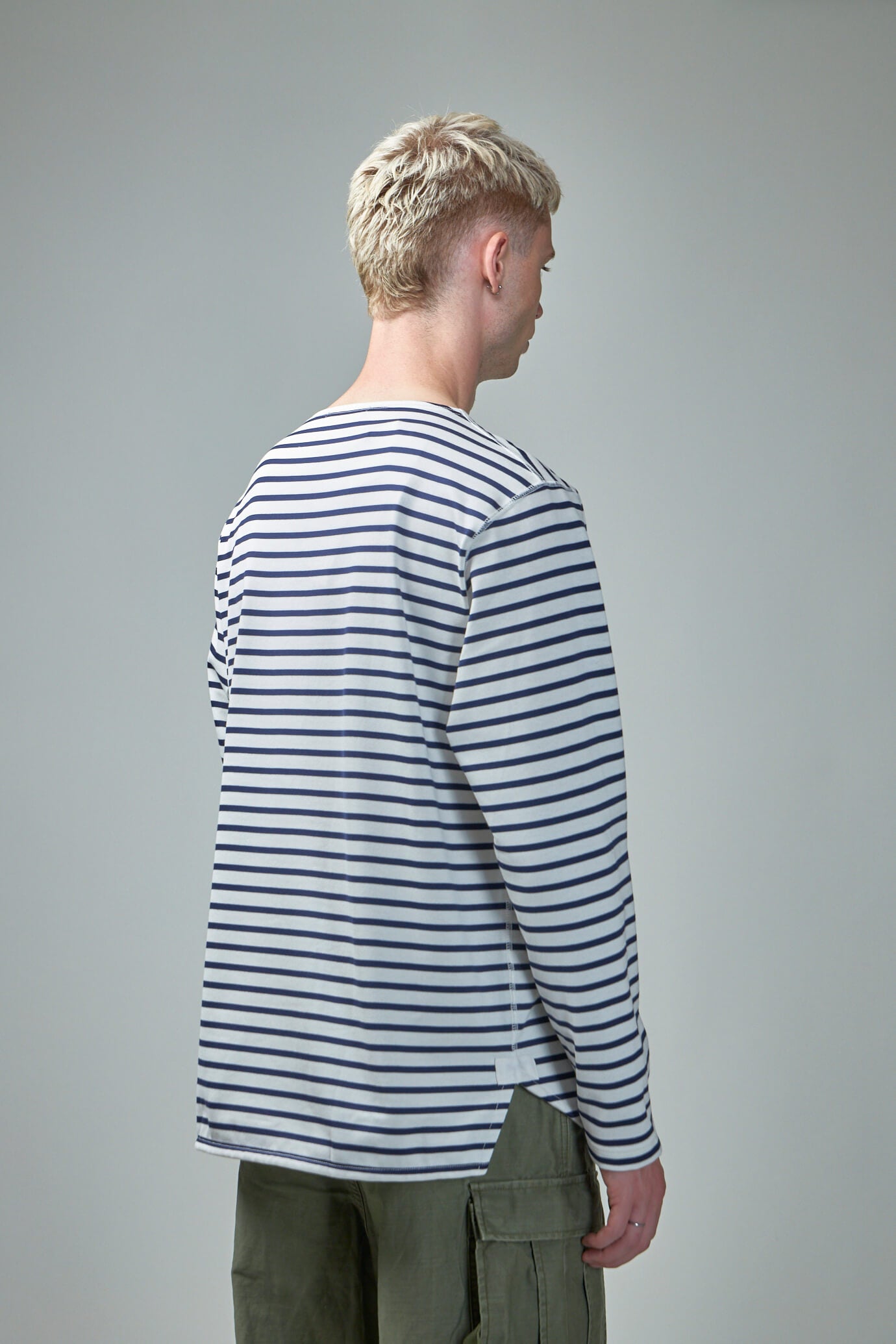 Men's Cotton Stripe Long Sleeve T-Shirt