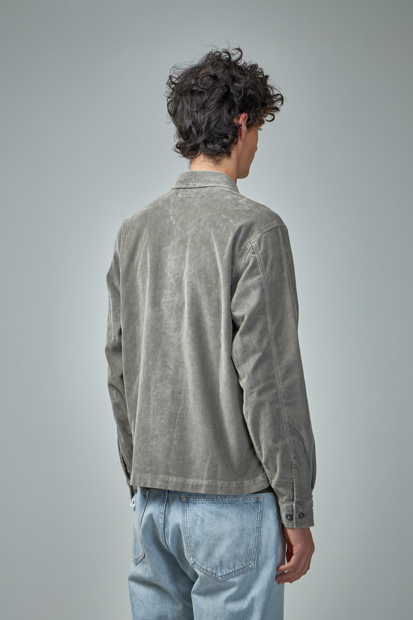 Corduroy Buttoned Utility Overshirt