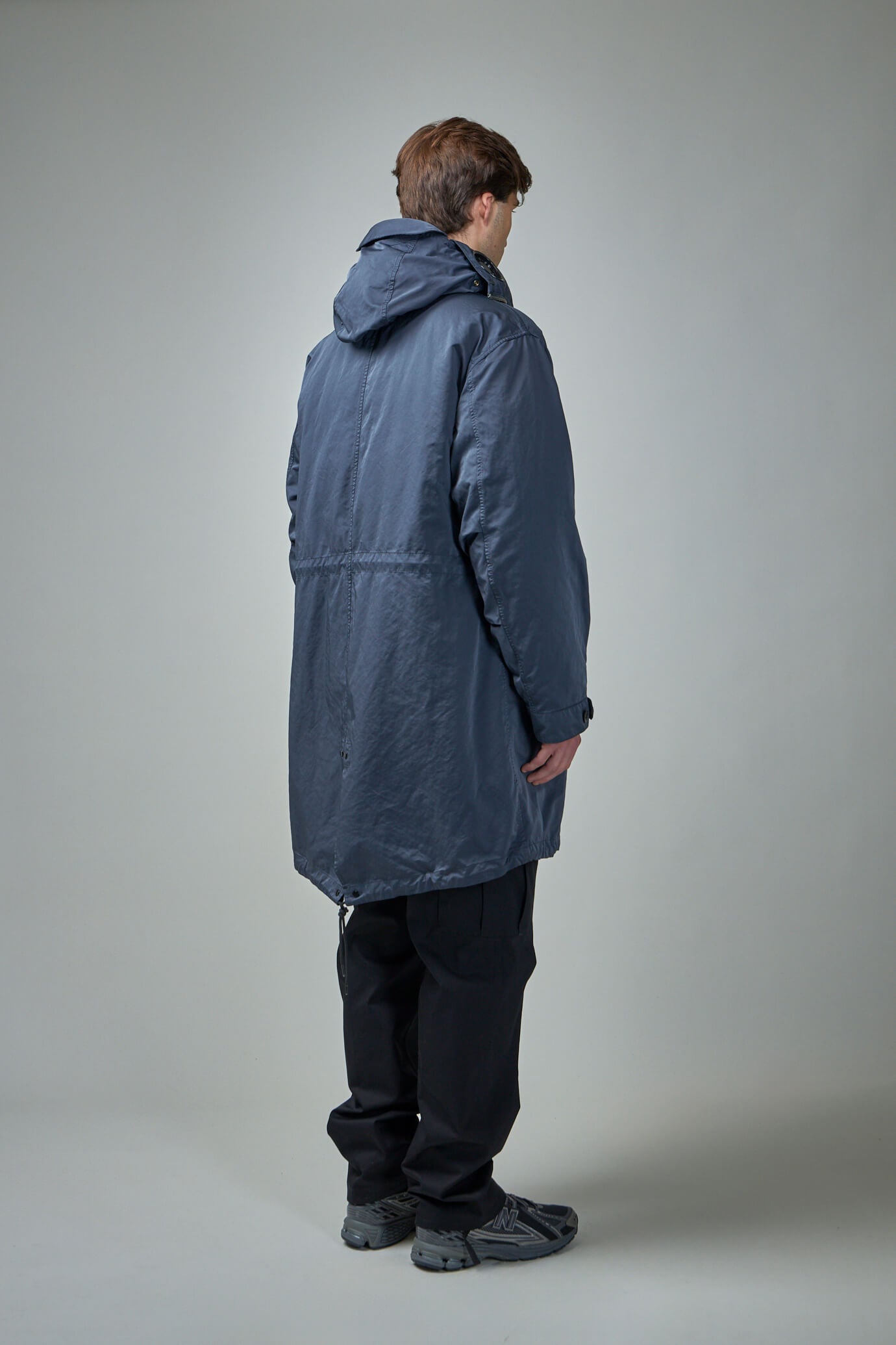 Outerwear Long Jacket In Micro Kei