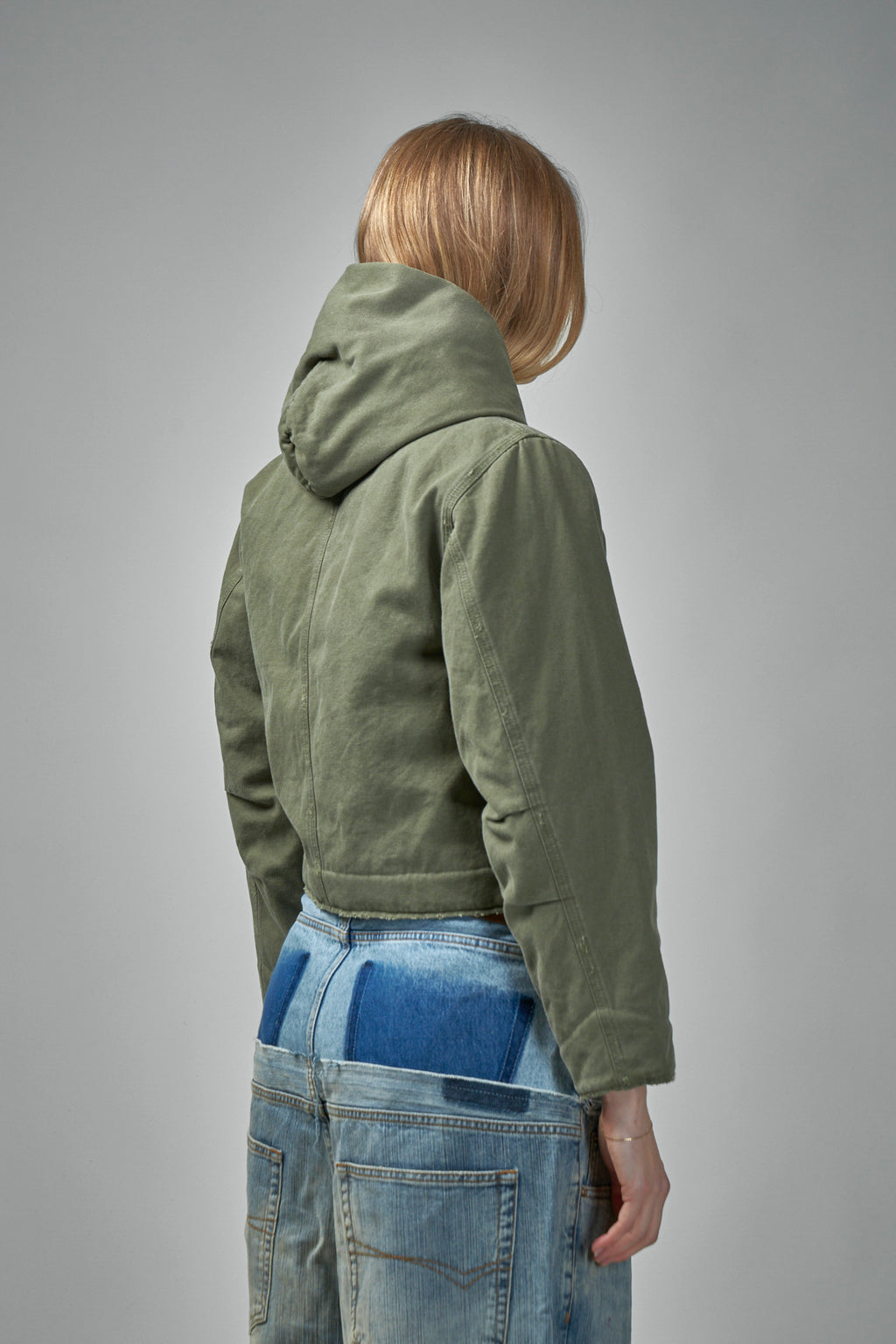 Shrunk Hooded Workwear Parka