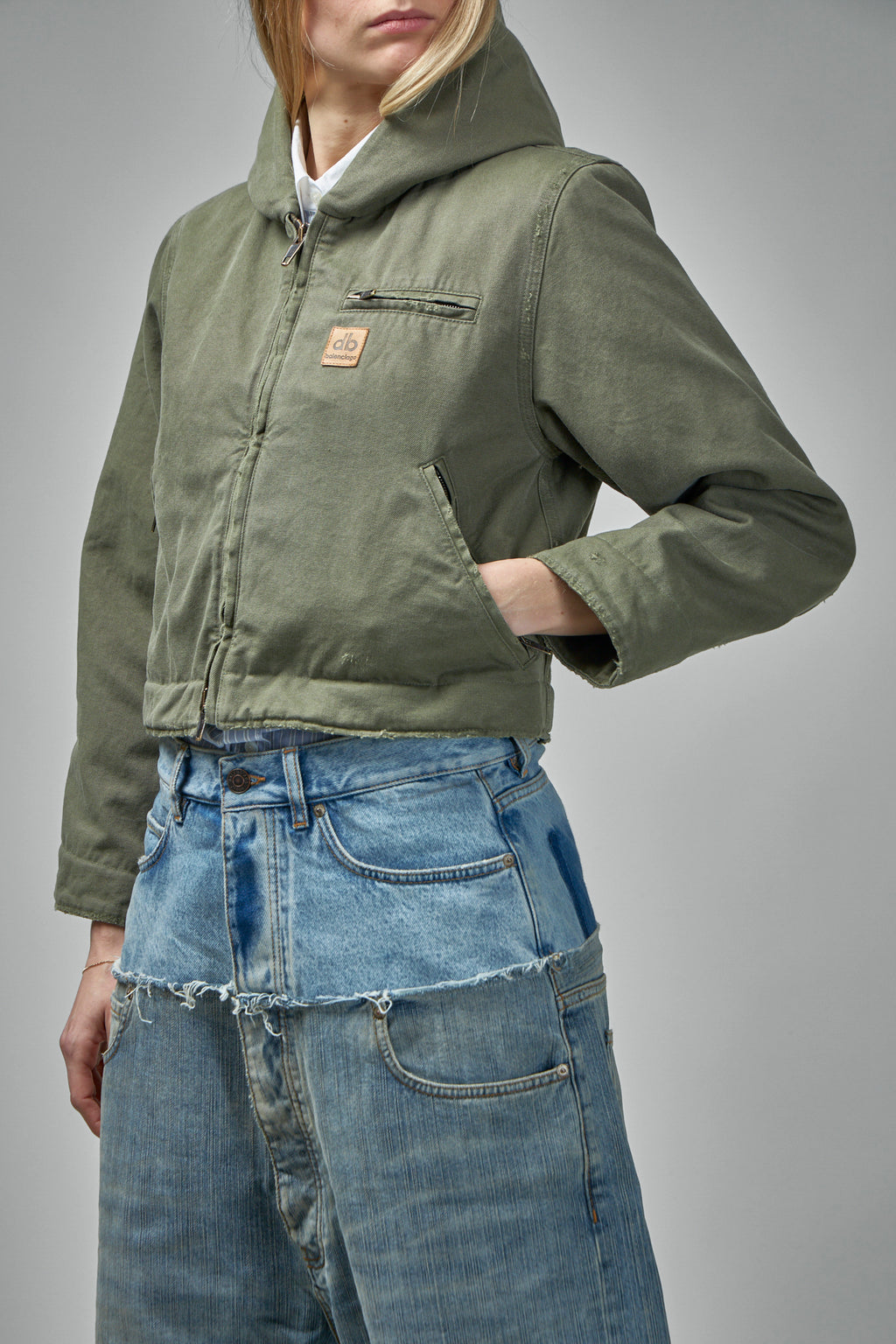 Shrunk Hooded Workwear Parka