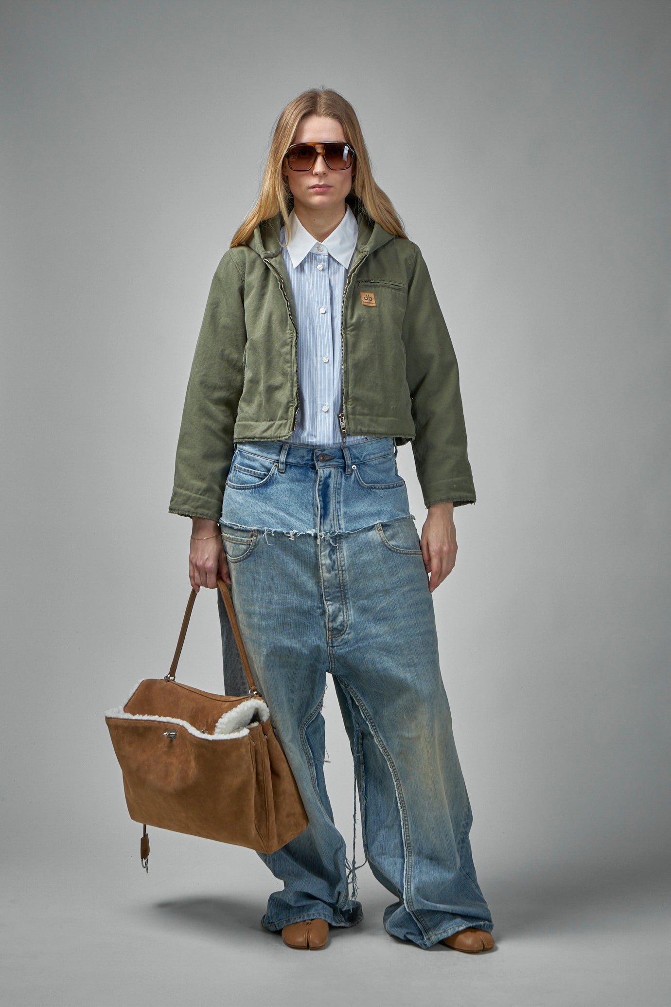 Shrunk Hooded Workwear Parka