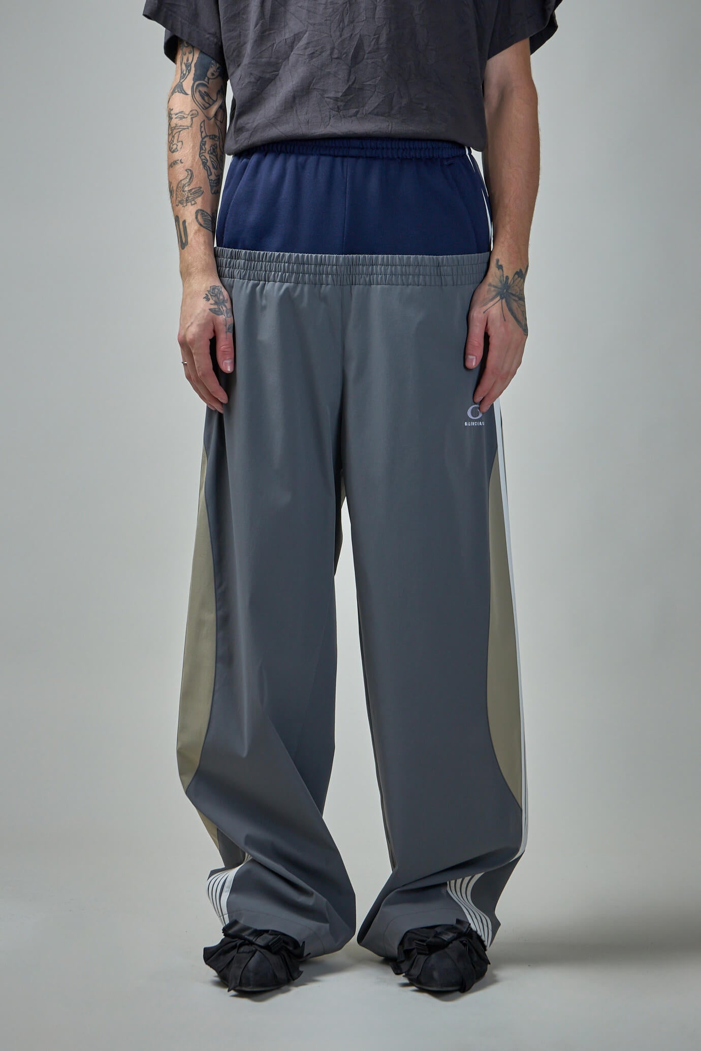 Cut-Up Tracksuit Pants