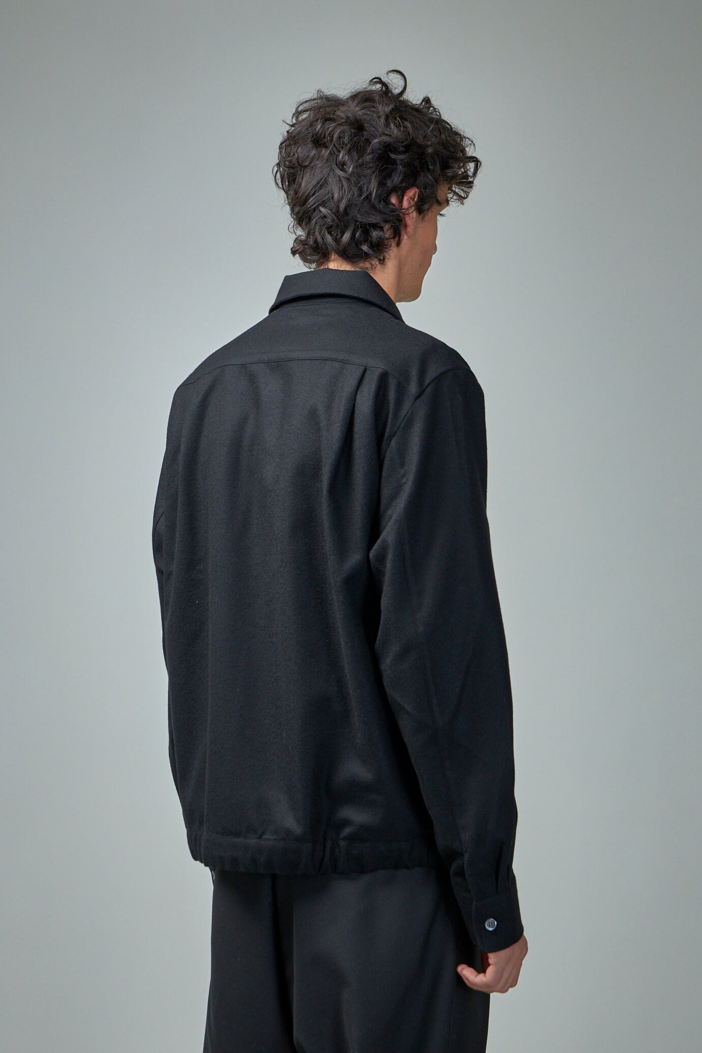 Overshirt in Wool Poplin with 4G Detail