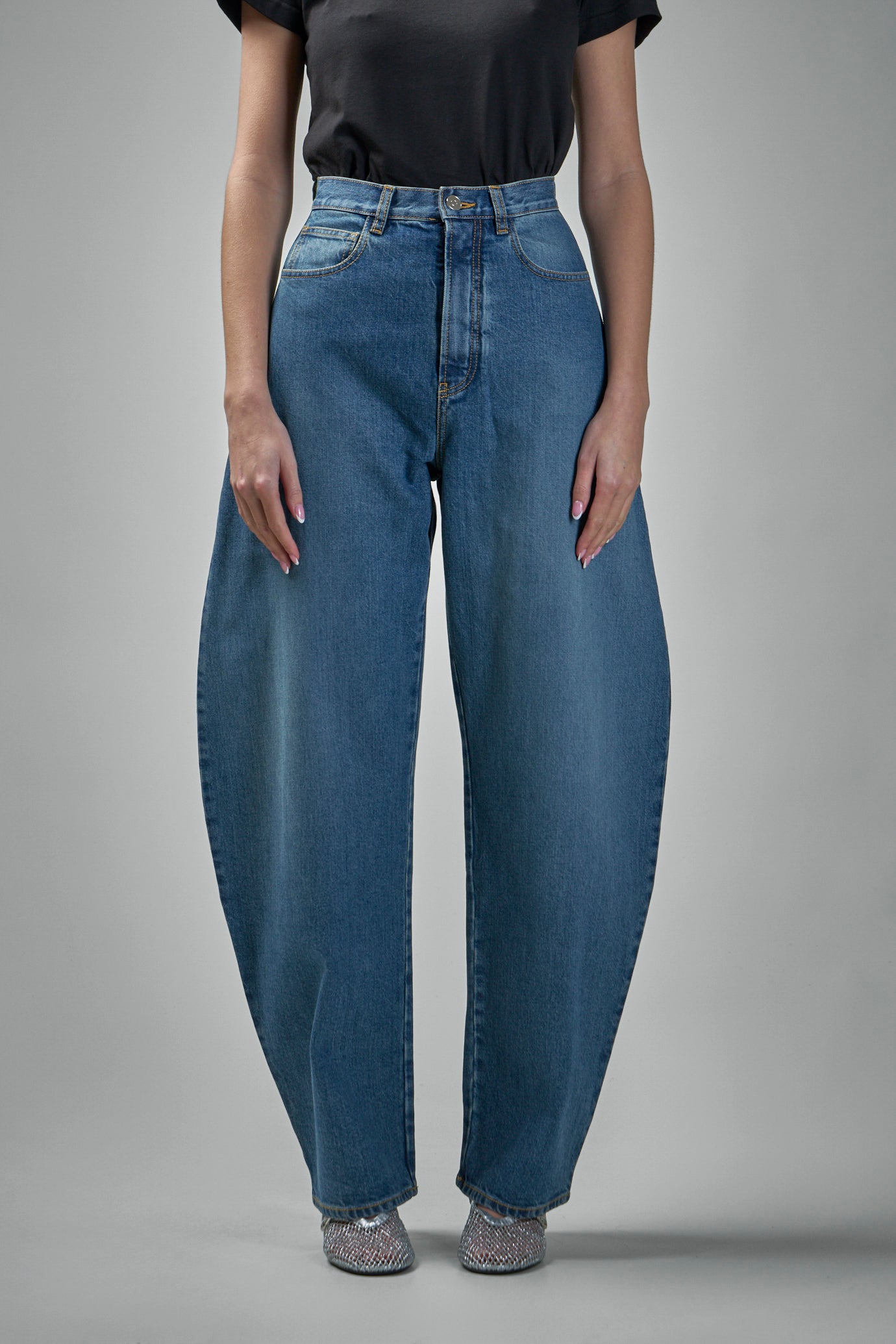 Runde Jeans