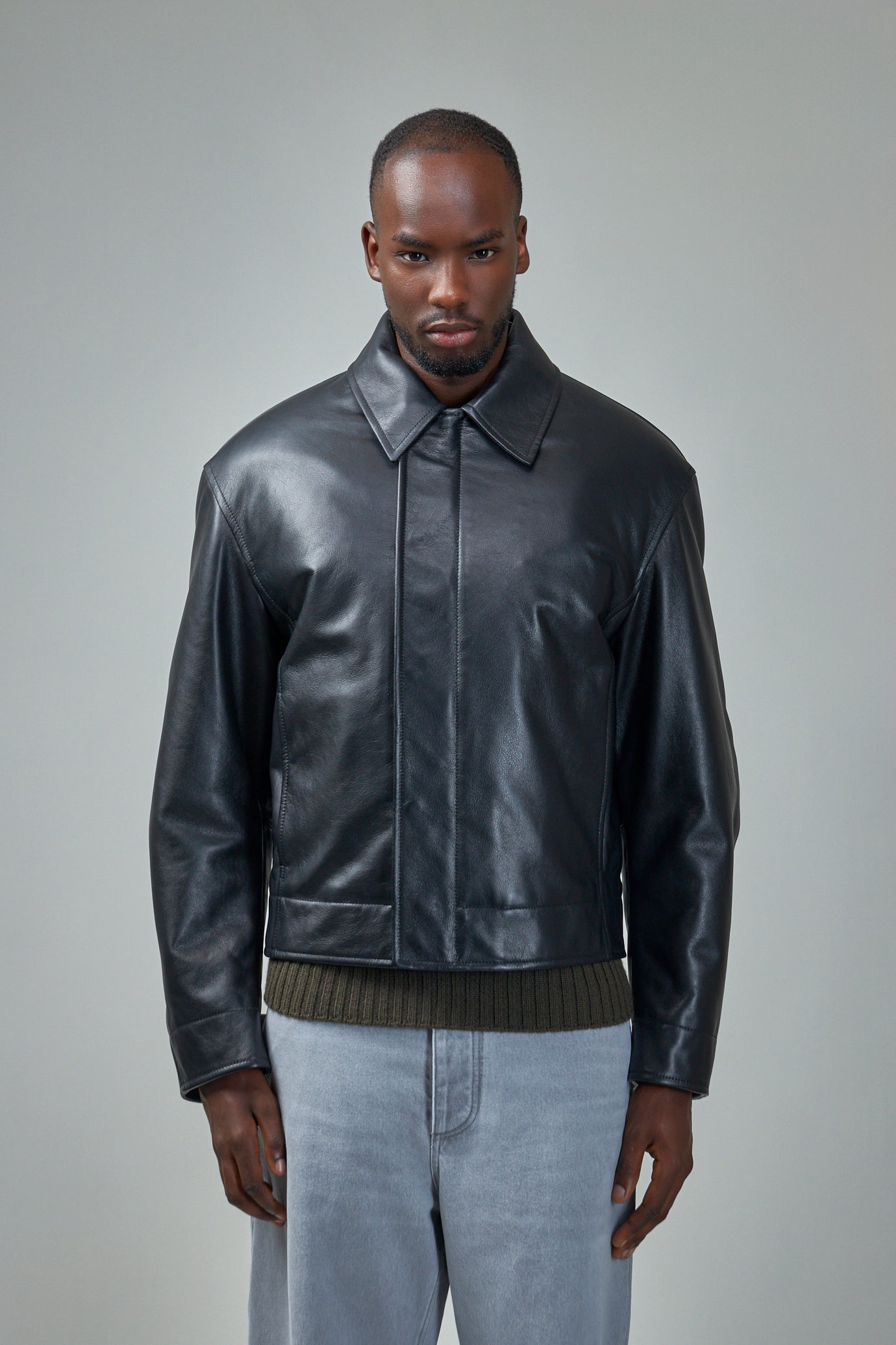 Leather Blouson