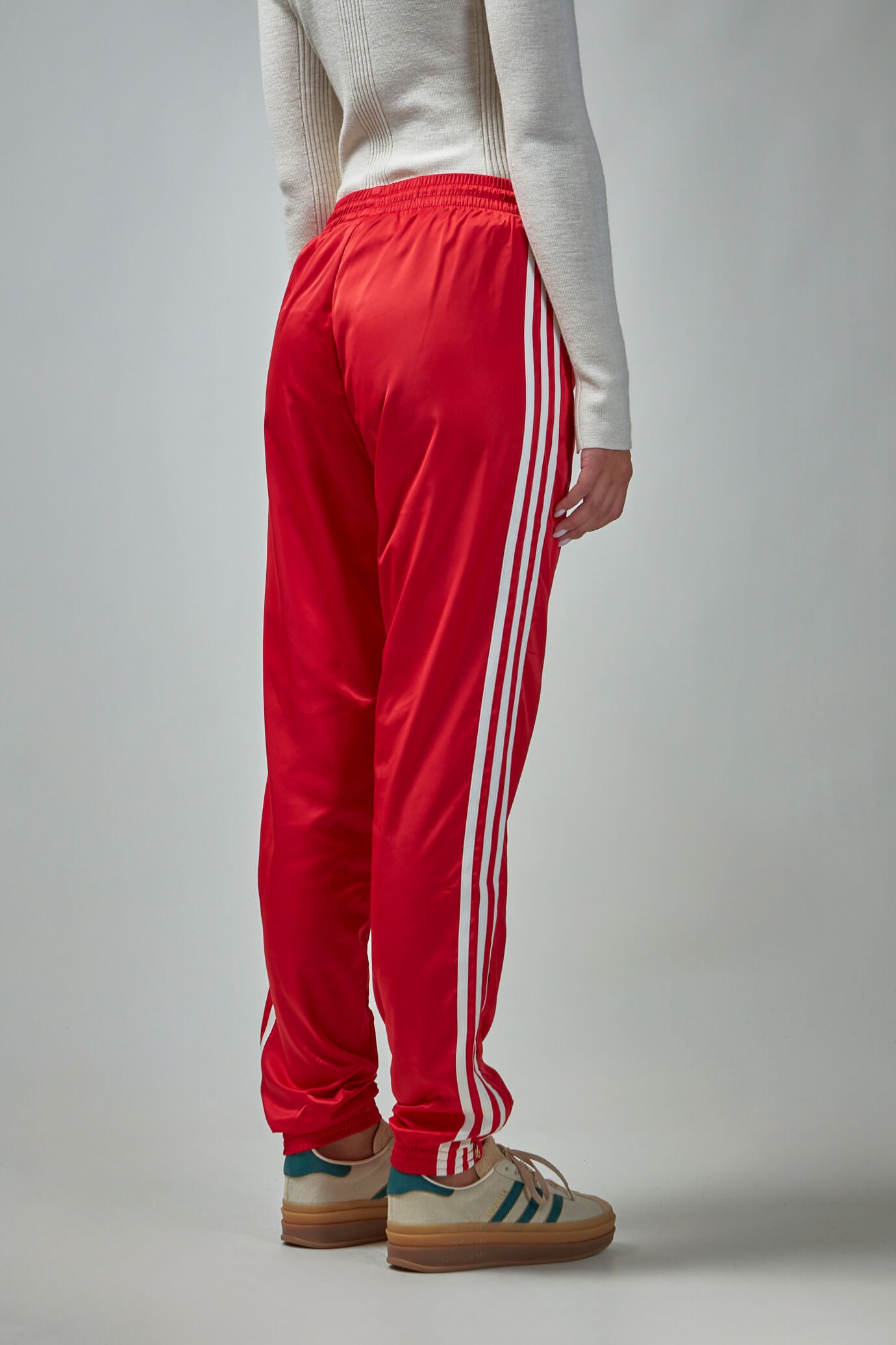 Adidas red track pant best sale