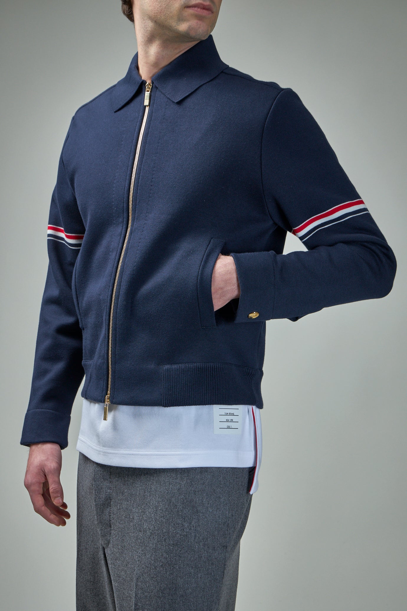 Jersey Stitch Loop Back Bonded Zip Up Jacket