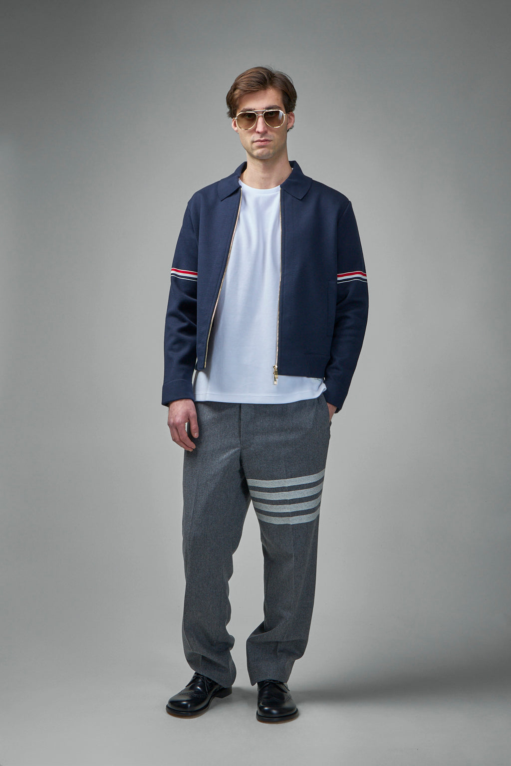 Jersey Stitch Loop Back Bonded Zip Up Jacket