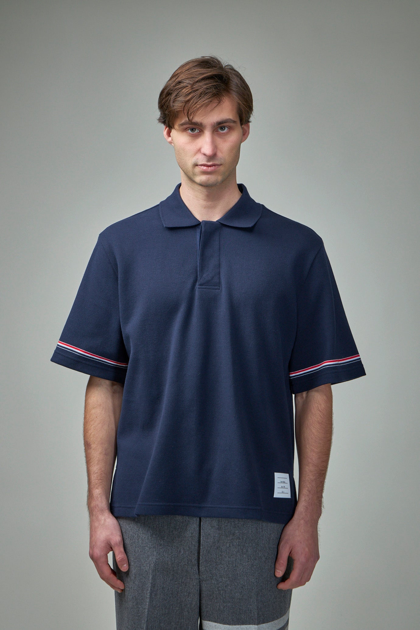 Rugby Fit Short Sleeve Polo In Cotton Interlock