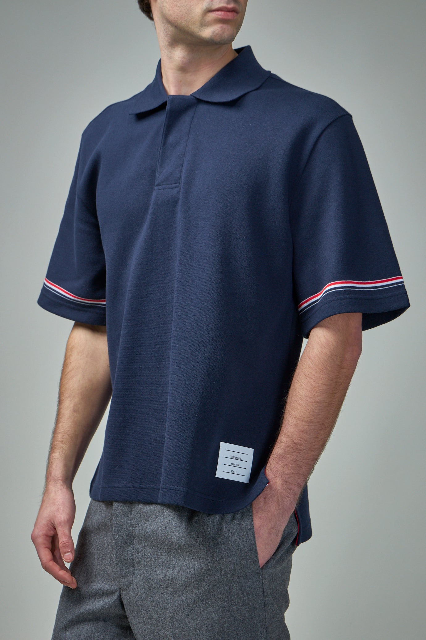 Rugby Fit Short Sleeve Polo In Cotton Interlock