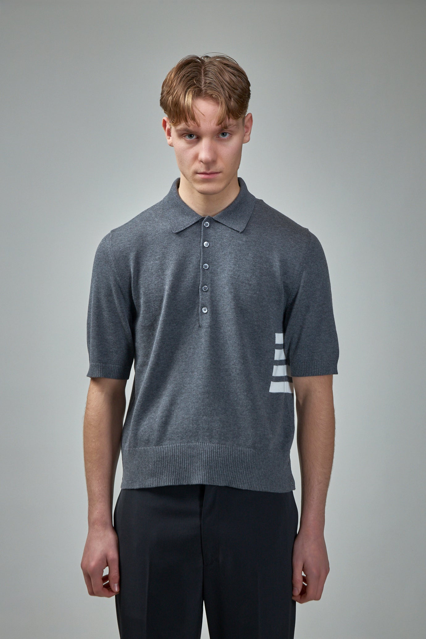 Cotton 4 Bar Relaxed Fit Polo