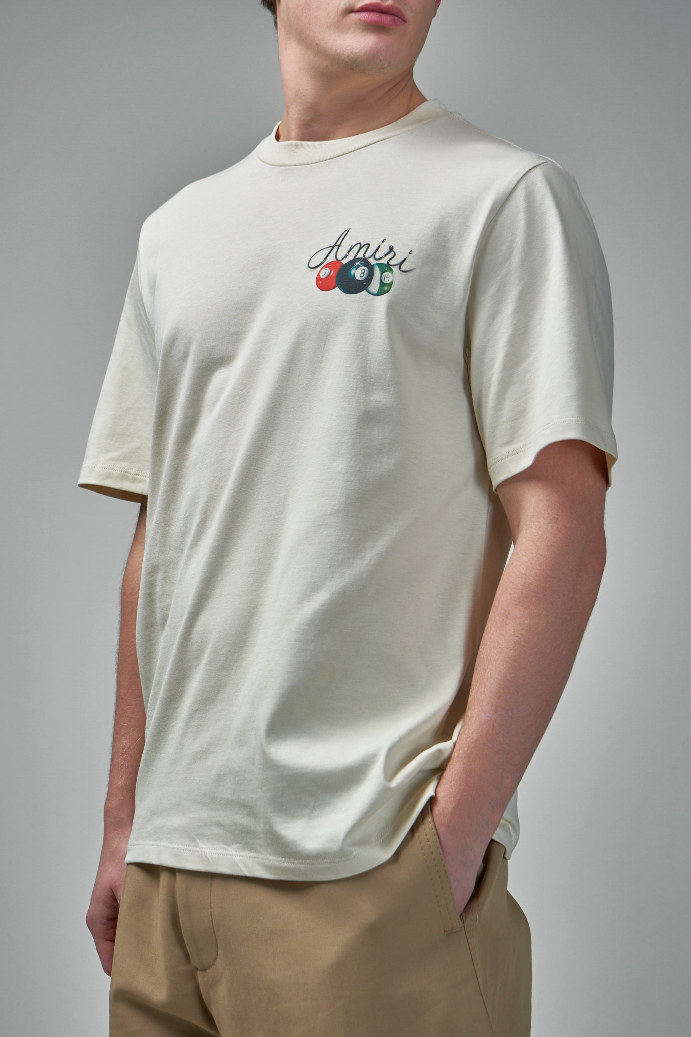 Amiri – T-Shirt mit Billardqueue