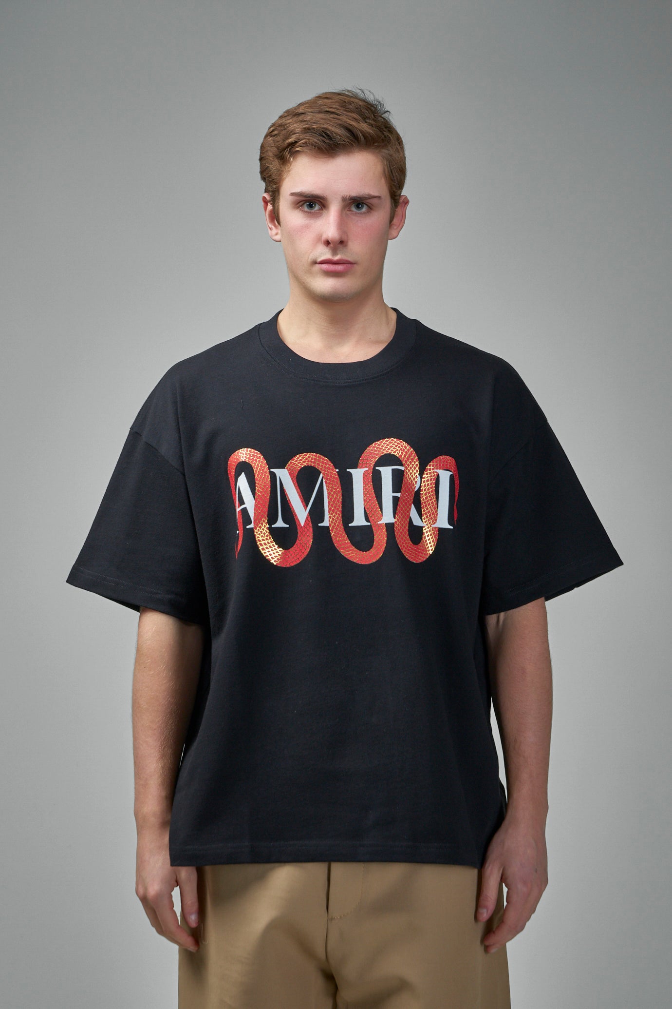 Amiri T-Shirt mit Schlangenmuster