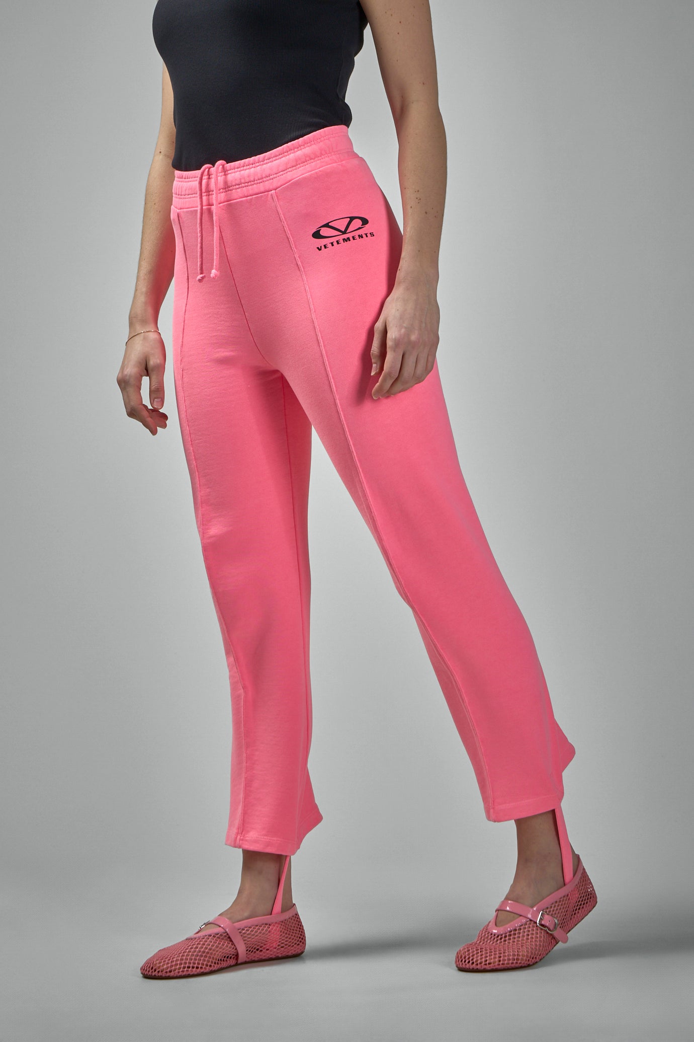 Oval Logo Fitted Sweatpants With Removable Straps