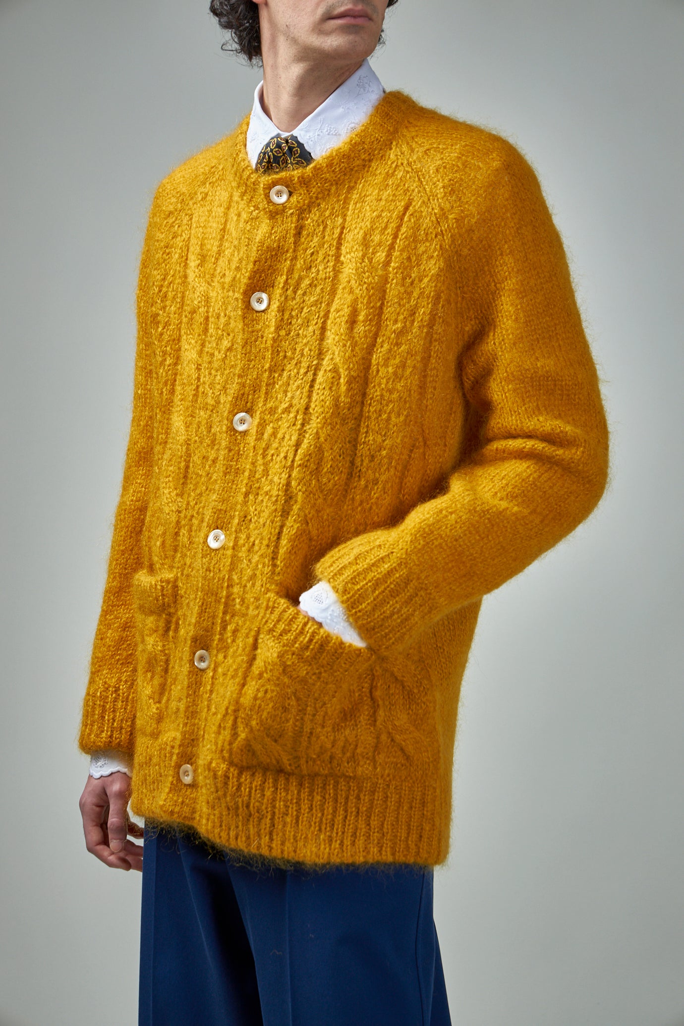 Mohair-Blend Cardigan