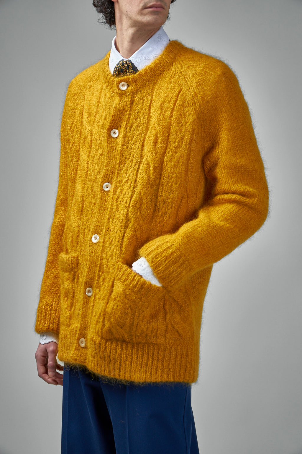 Mohair-Blend Cardigan