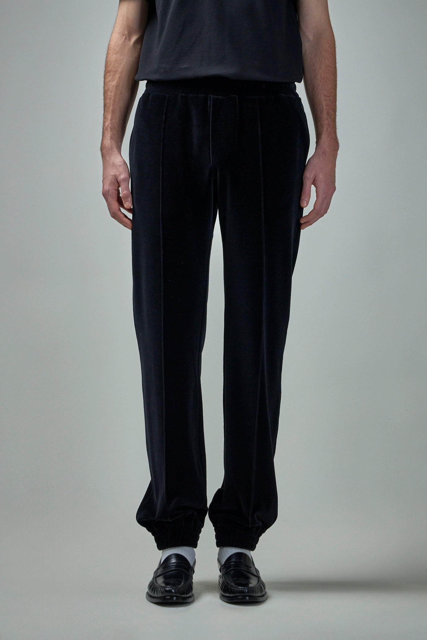 Chenille Jogging Trousers with Chez Valentino Patch