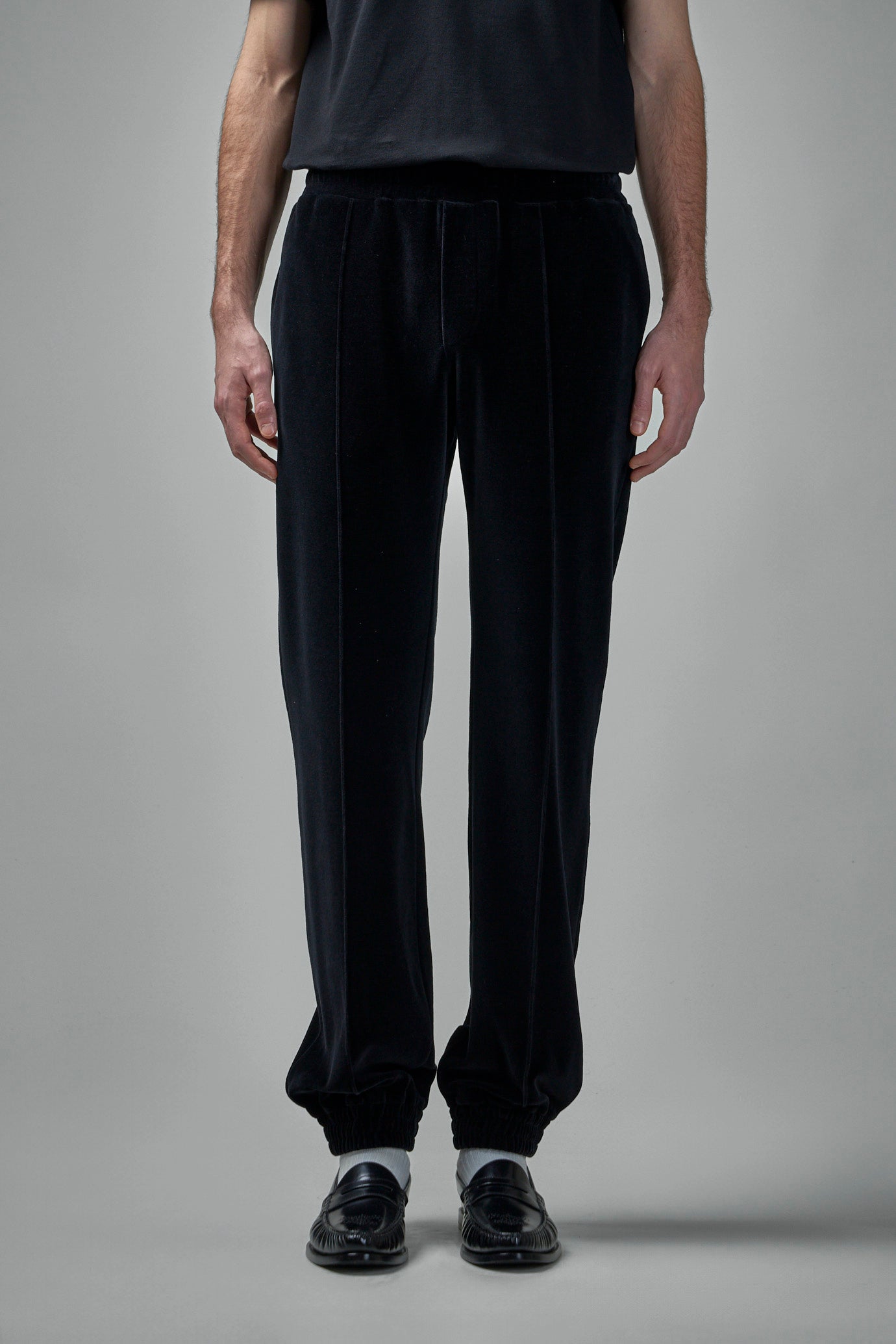 Chenille Jogging Trousers with Chez Valentino Patch