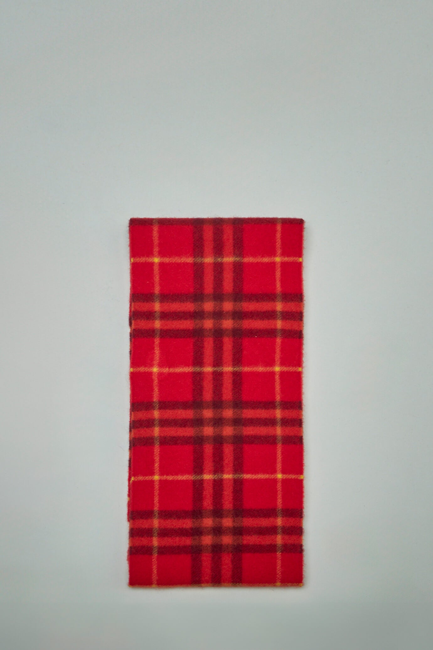 Narrow Check Cashmere Scarf