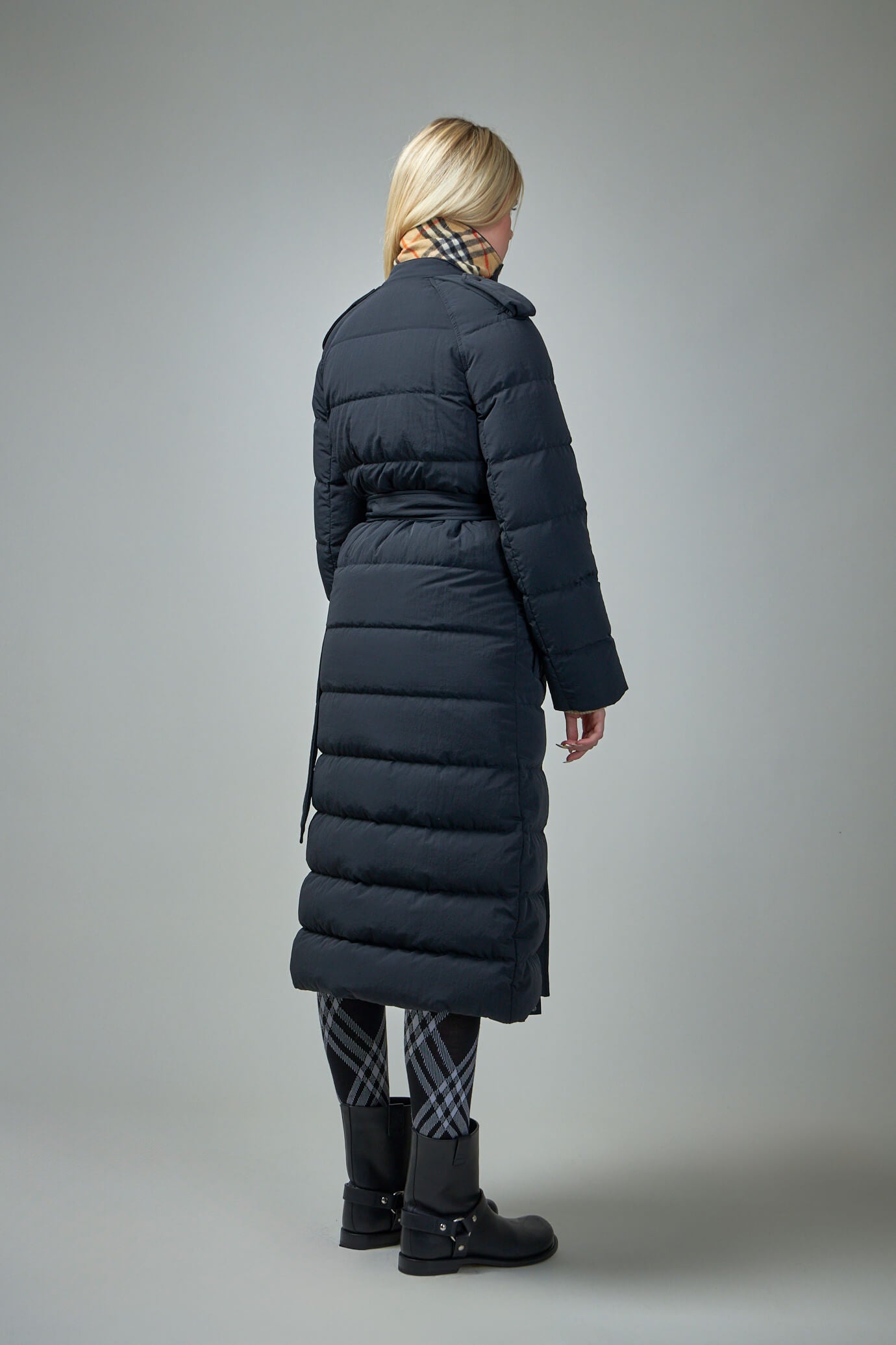 Long Nylon Puffer Coat