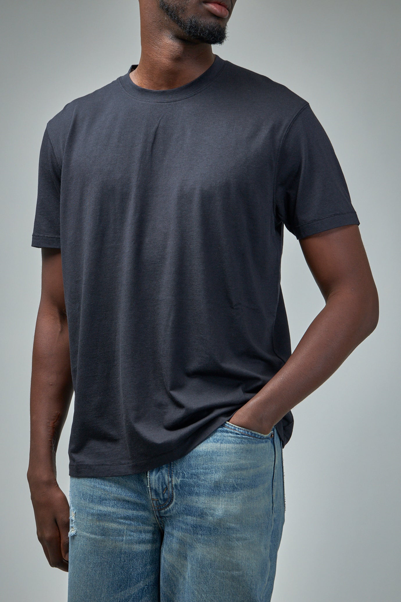 Lyocell Cotton Crew T-shirt