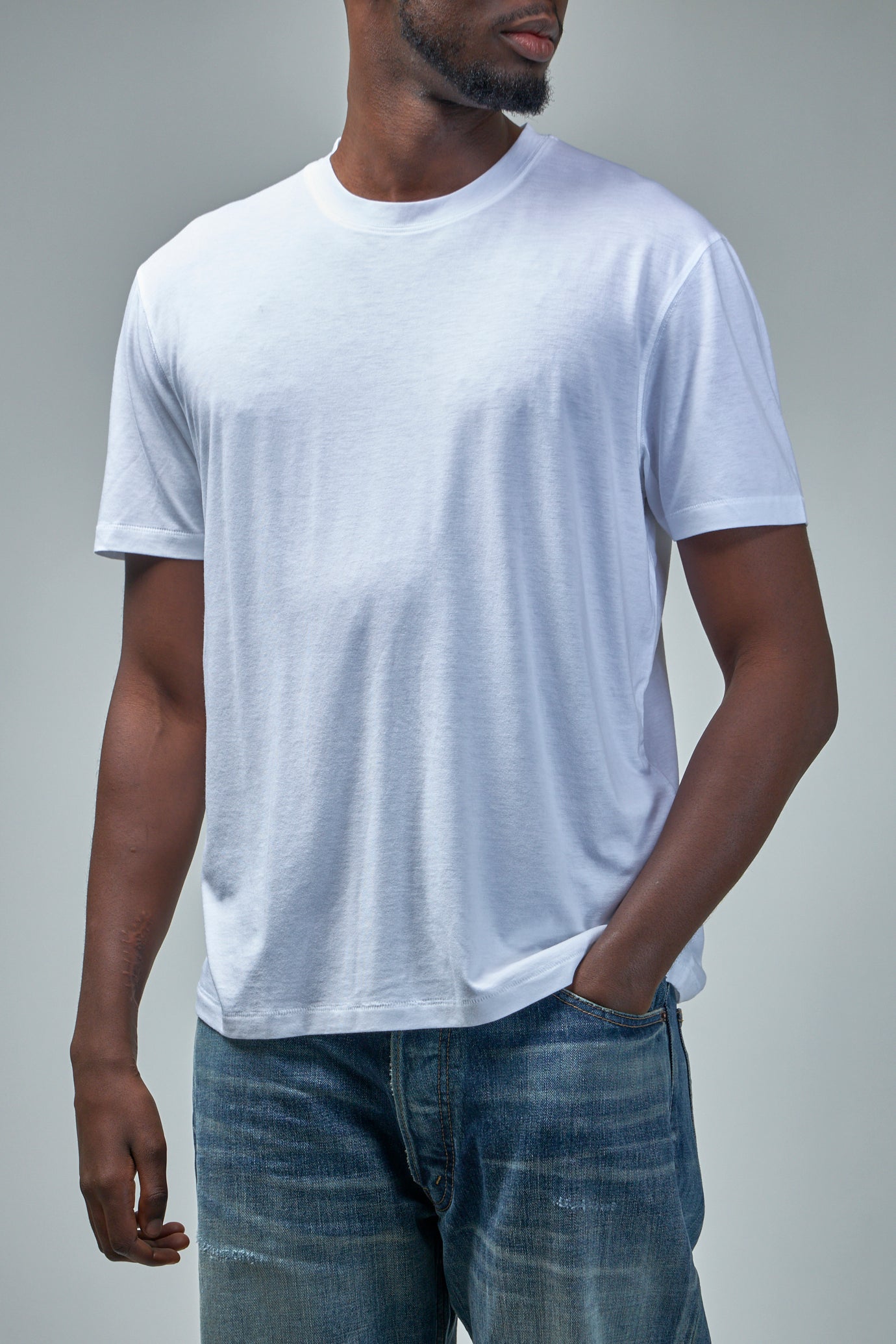 Lyocell Cotton SS Crew Neck