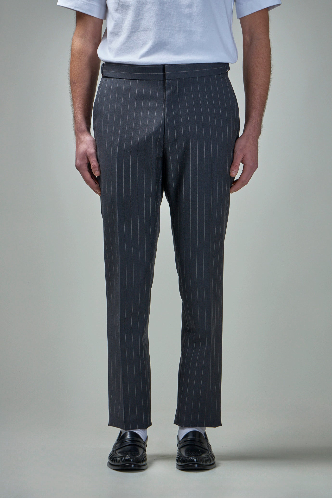 Sharp Stripe Dyllan Trouser Side Adjuster Slant Pocket