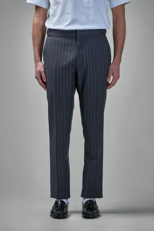 Sharp Stripe Dyllan Trouser Side Adjuster Slant Pocket