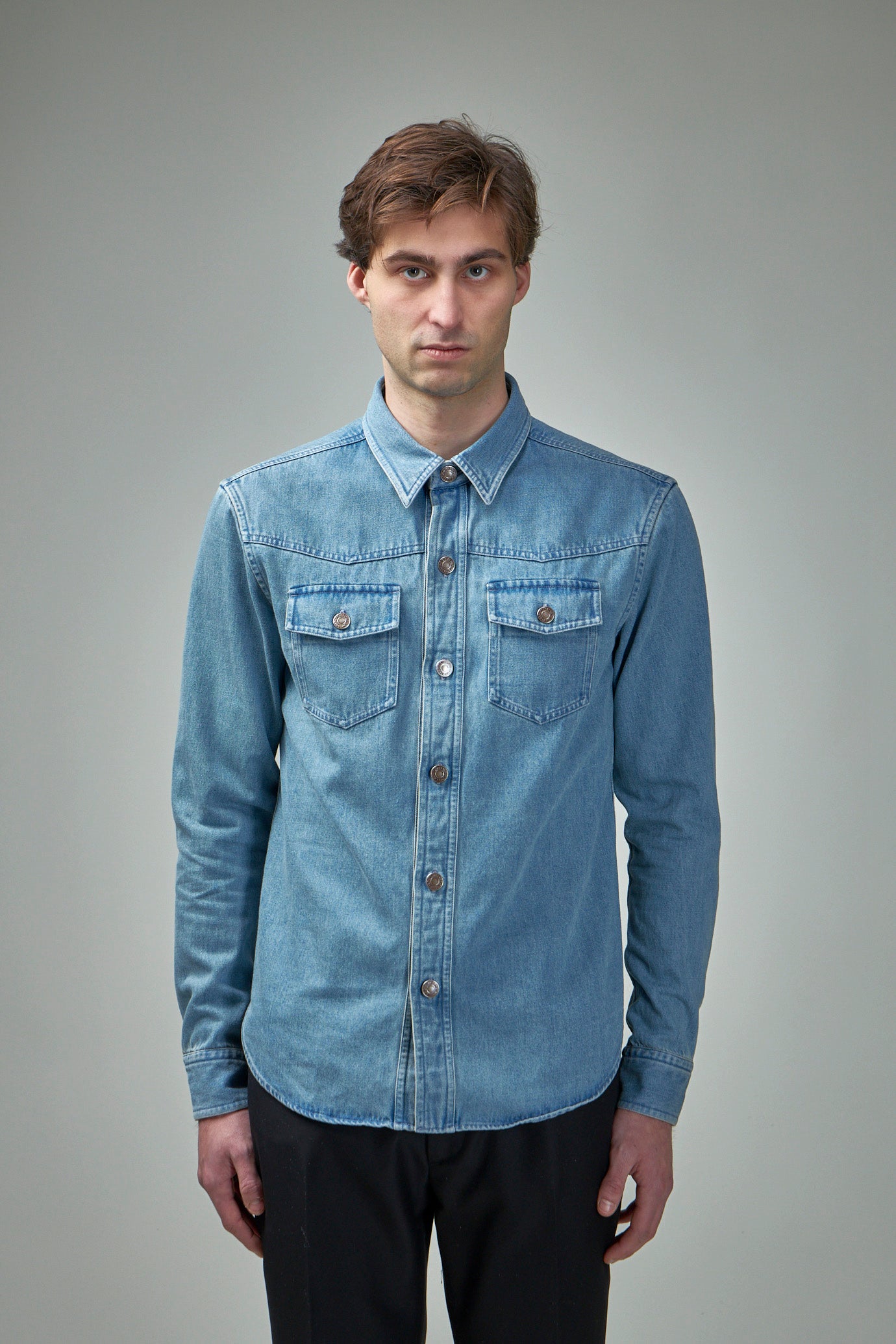 Washed Denim Outershirt