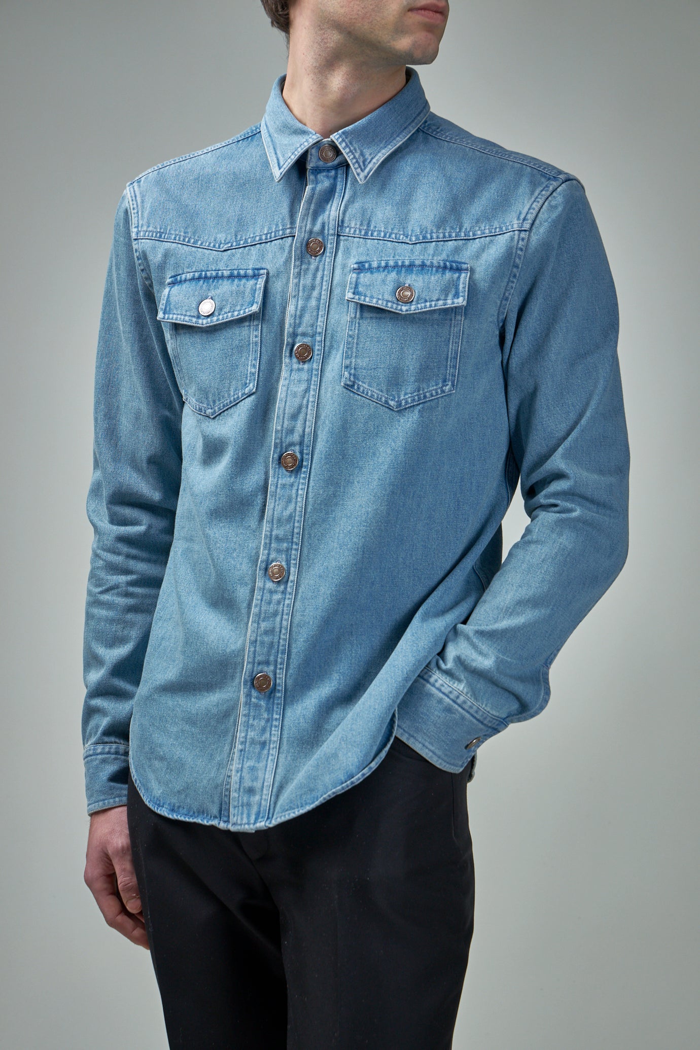 Washed Denim Outershirt