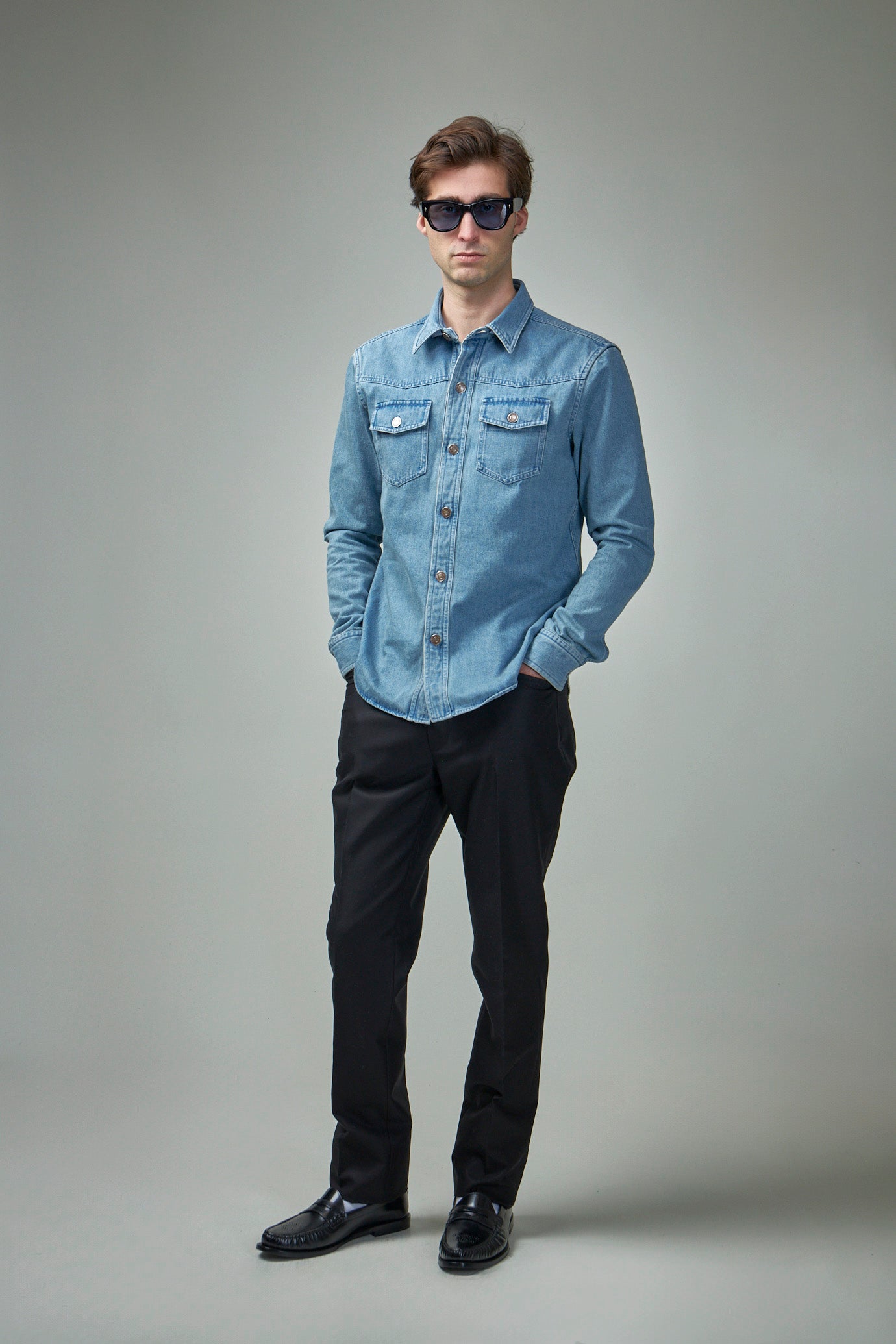 Washed Denim Outershirt