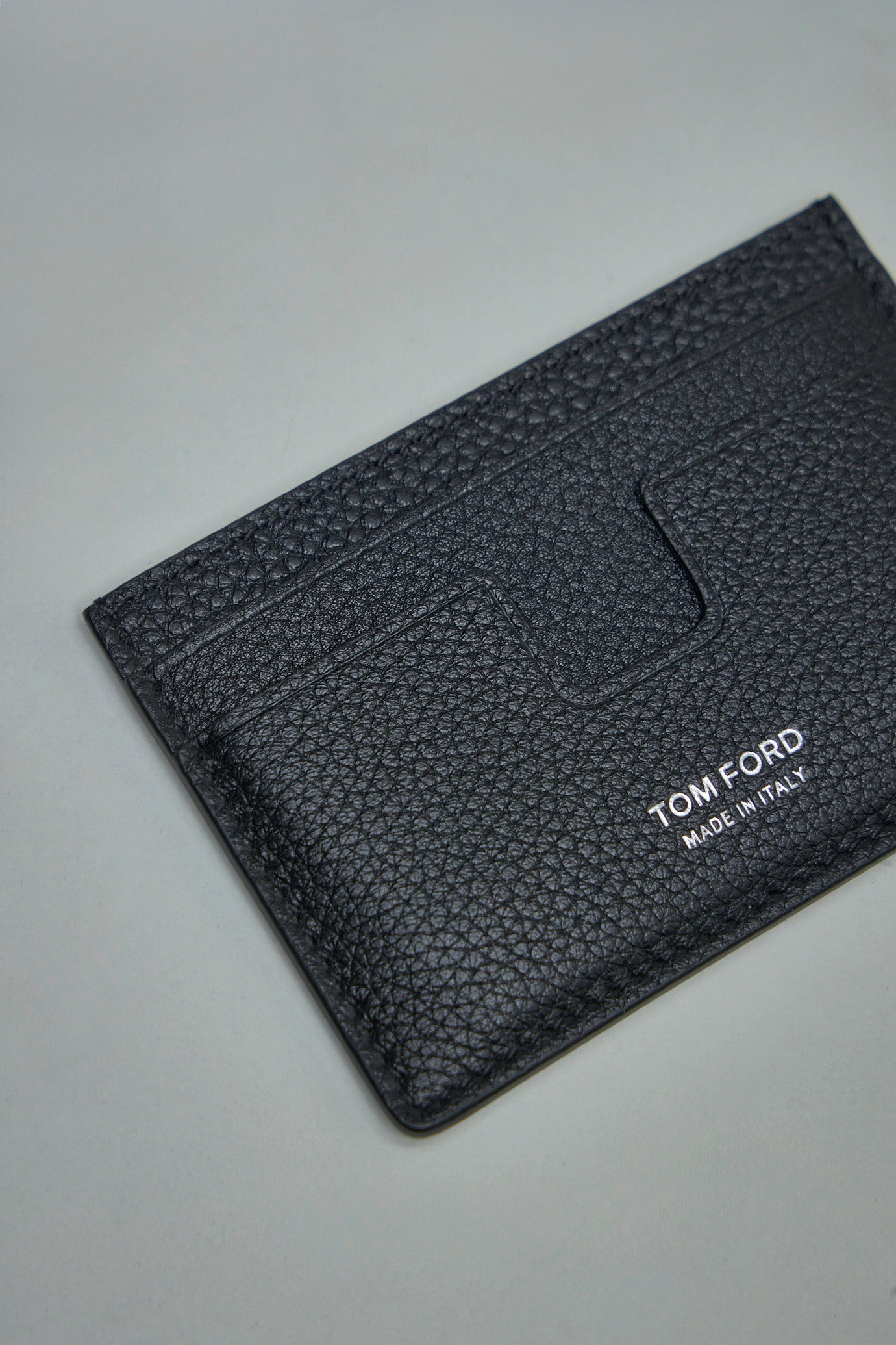 Soft Grain Leather T Line Cardholder