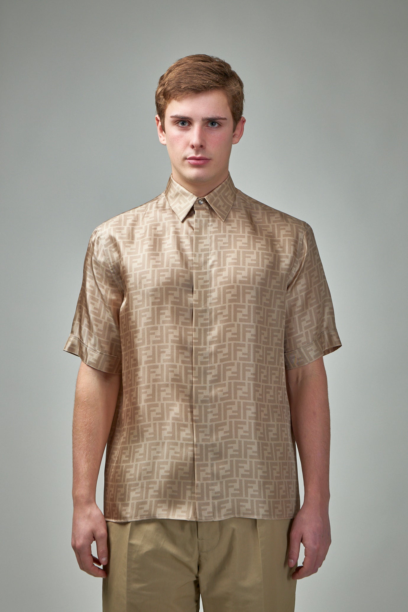 FF Short Sleeve Silk Shirt