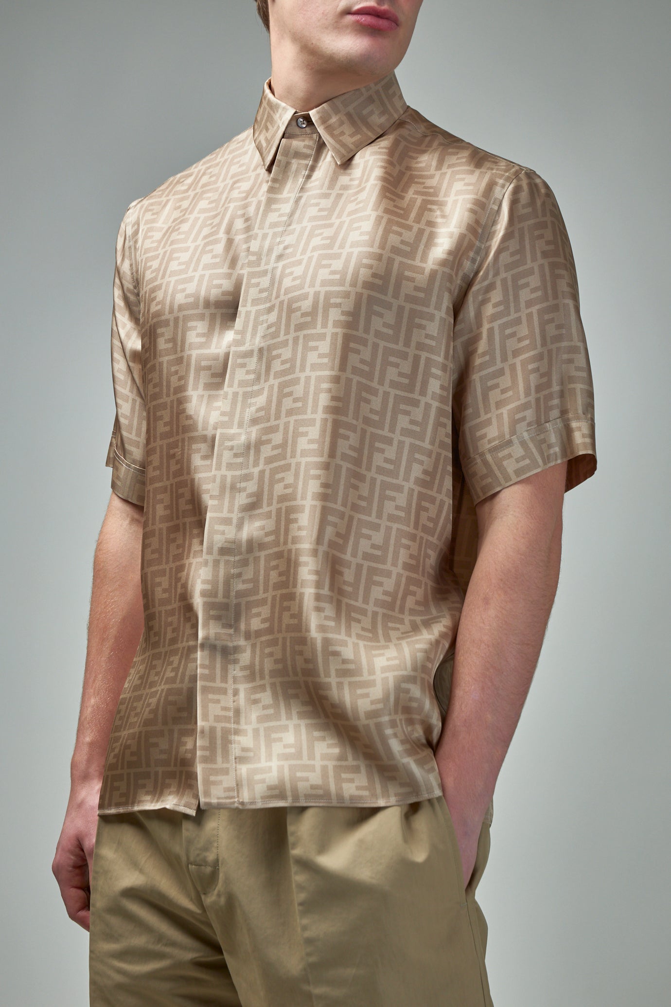 FF Short Sleeve Silk Shirt