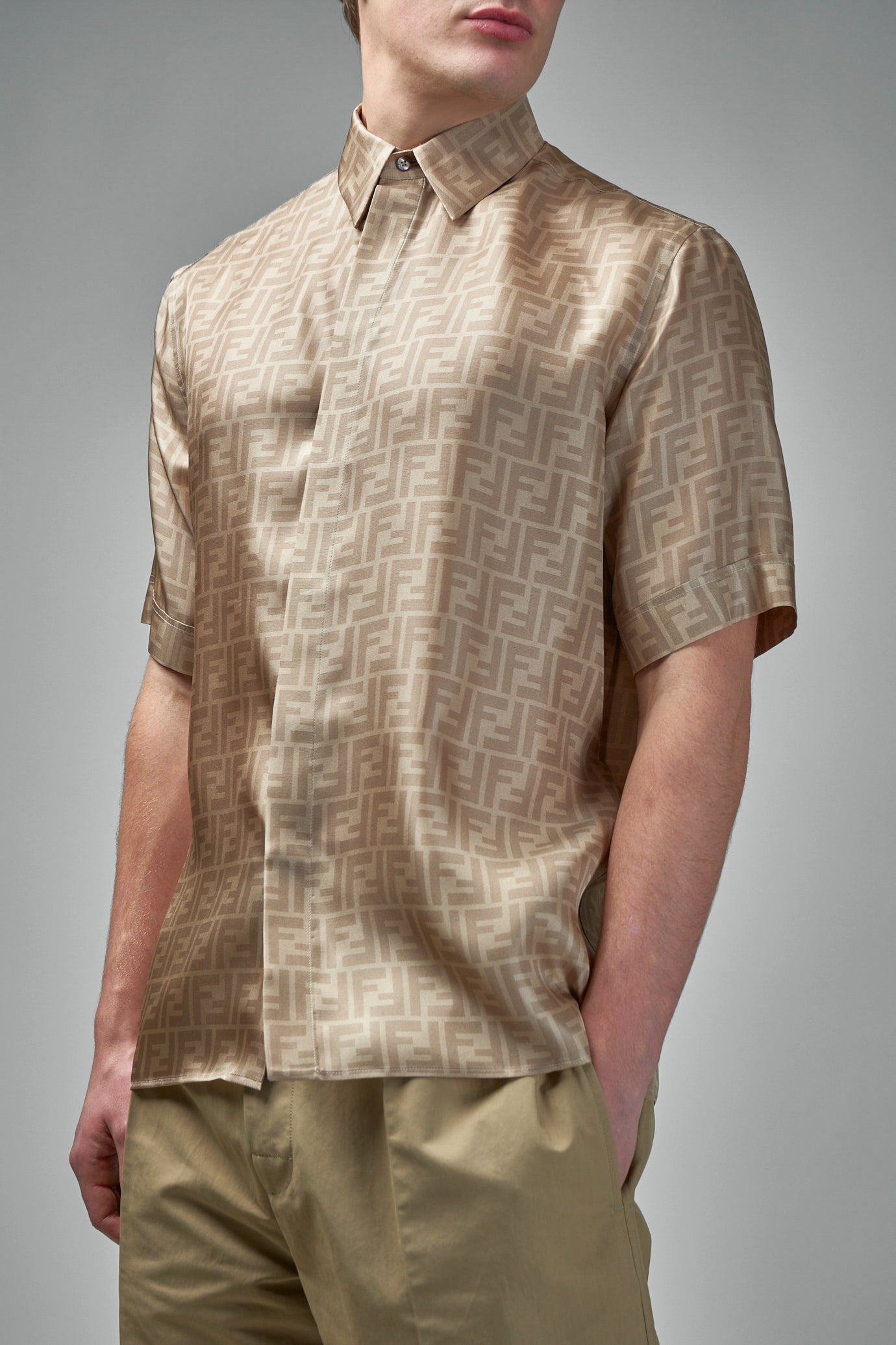 FF Short Sleeve Silk Shirt