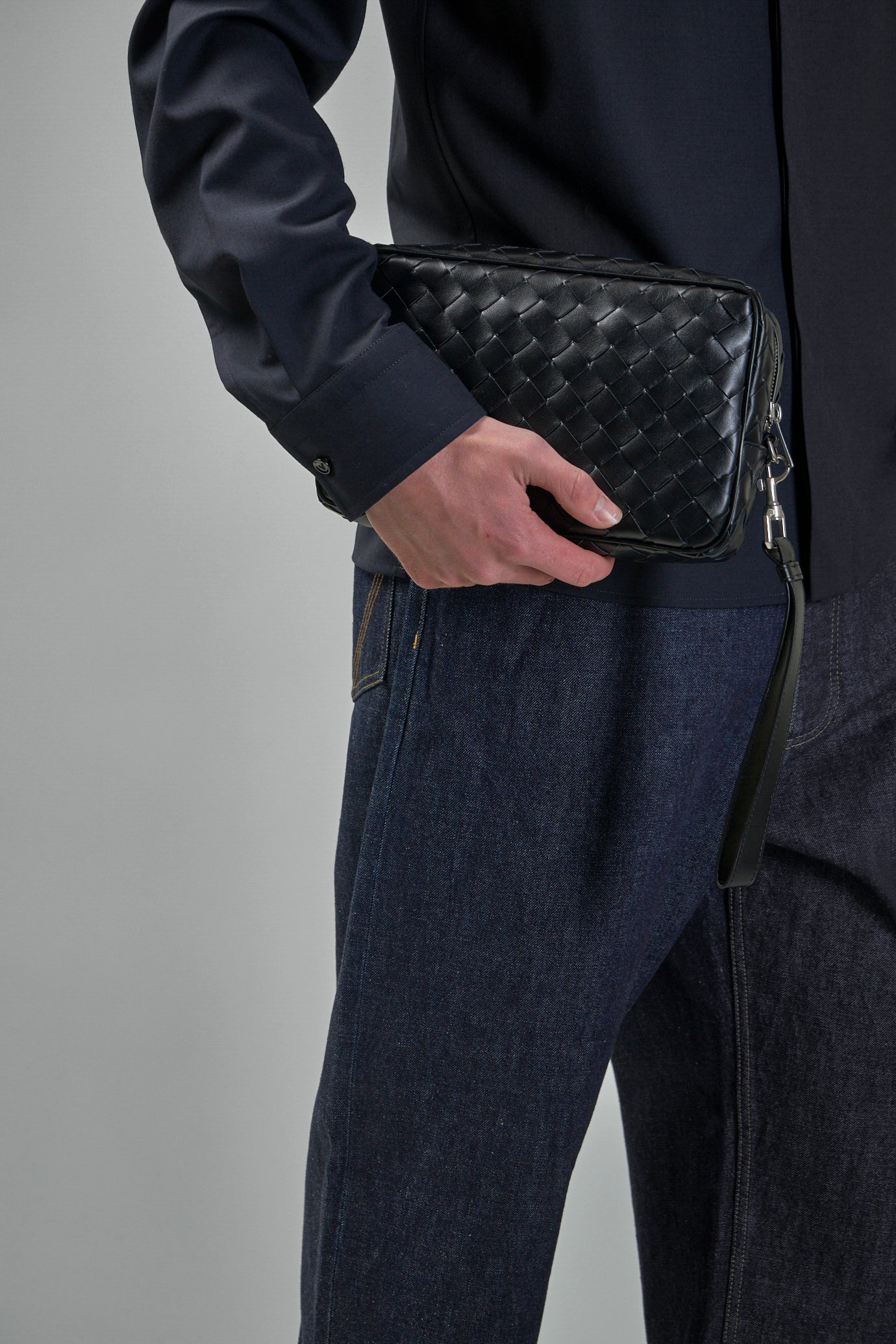 Intrecciato Pouch With Wristlet