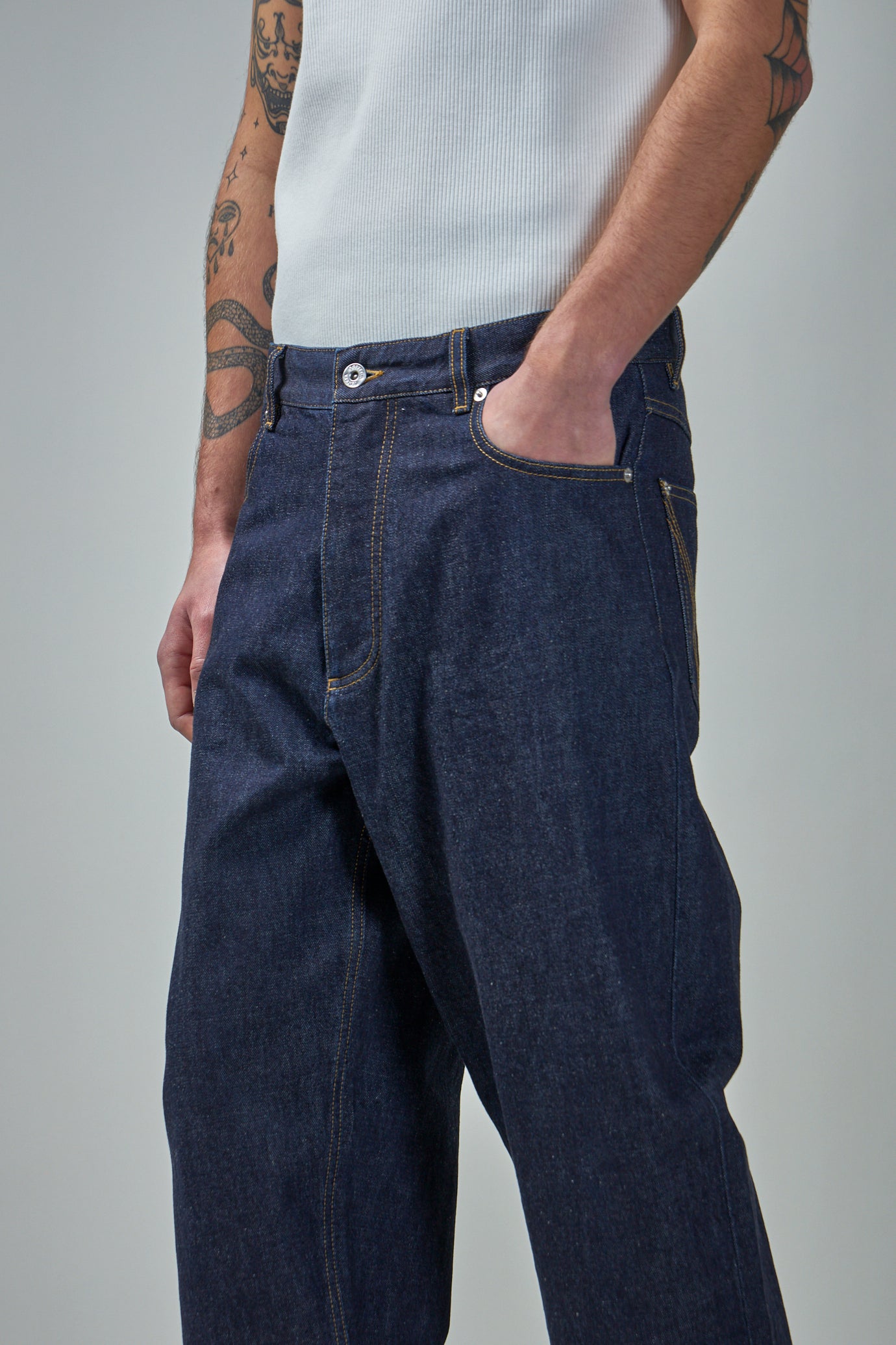 Indigo Wide Leg Jeans