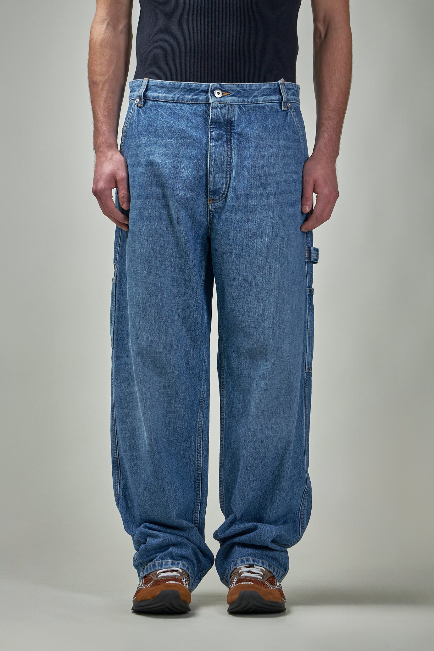 Vintage Indigo Cargo Jeans