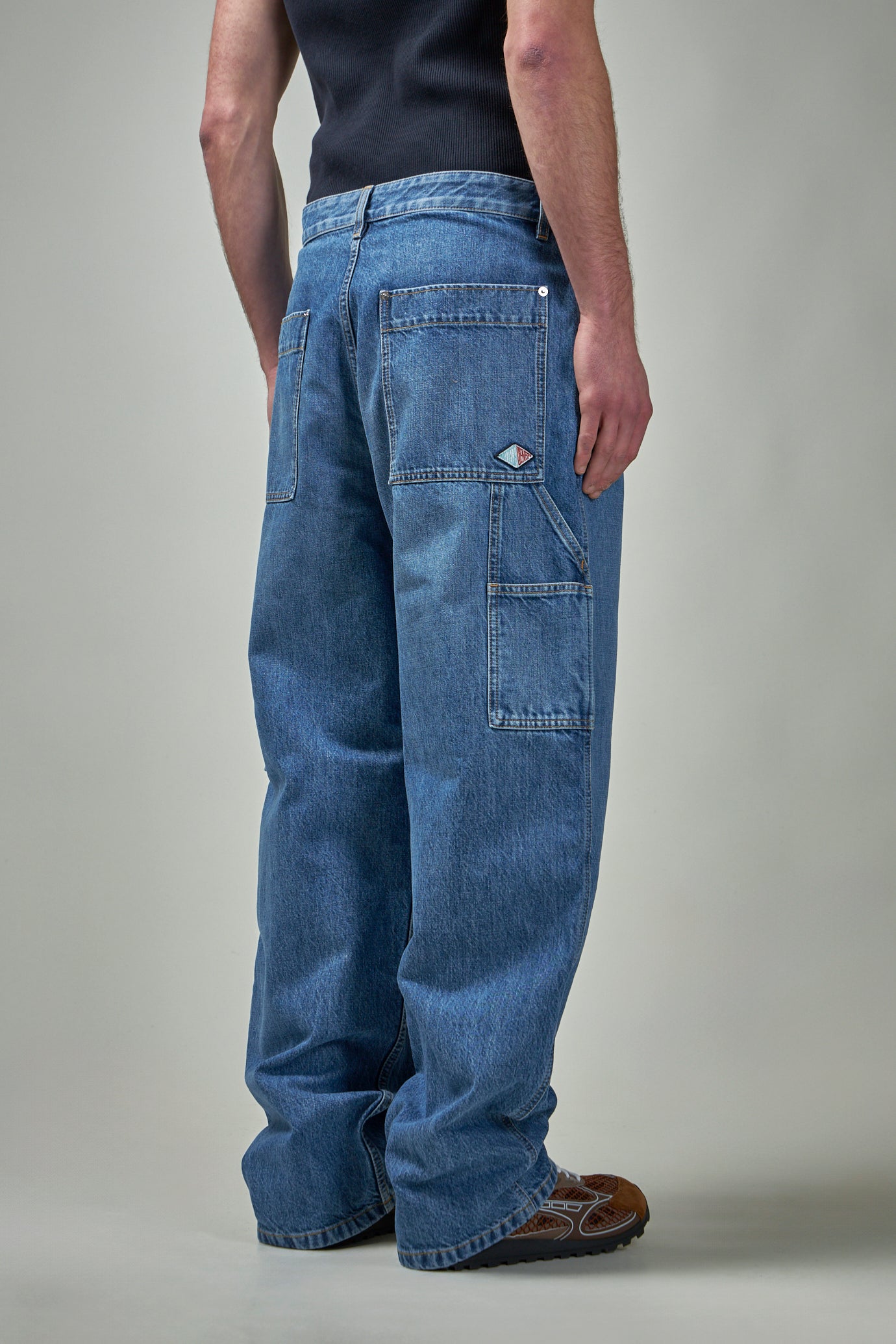 Vintage Indigo Cargo Jeans