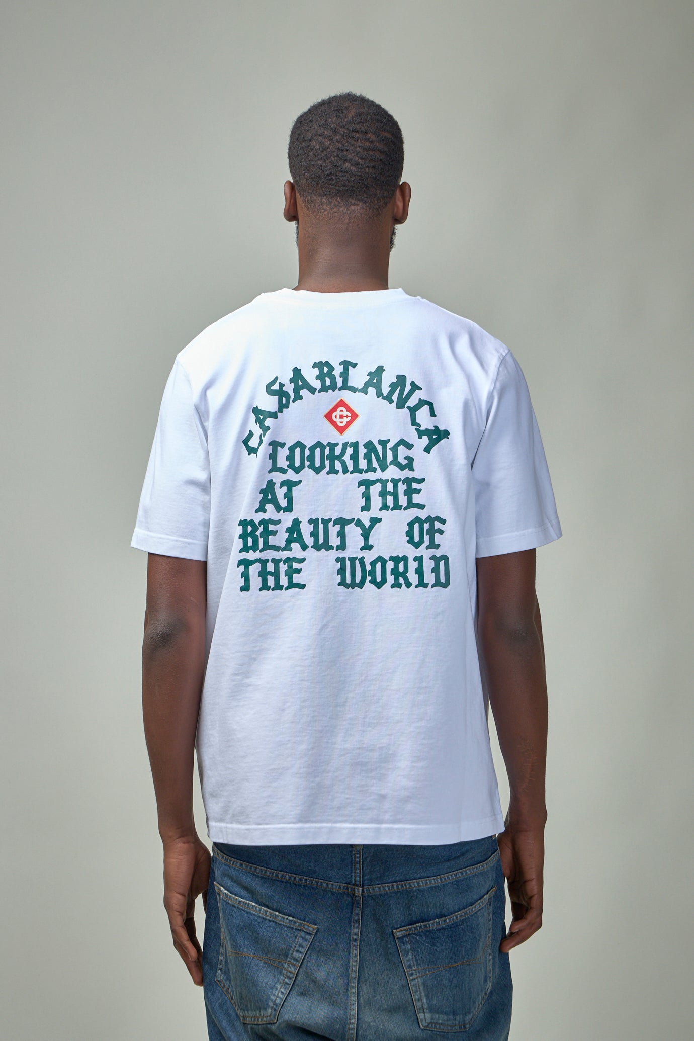 Looking At The Beauty Of The World Printed T-Shirt