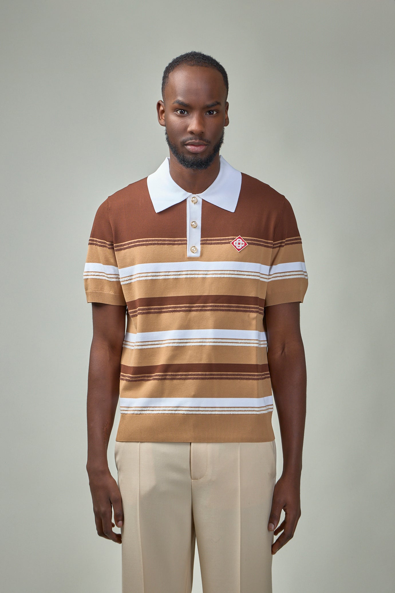 Chicano Striped Polo