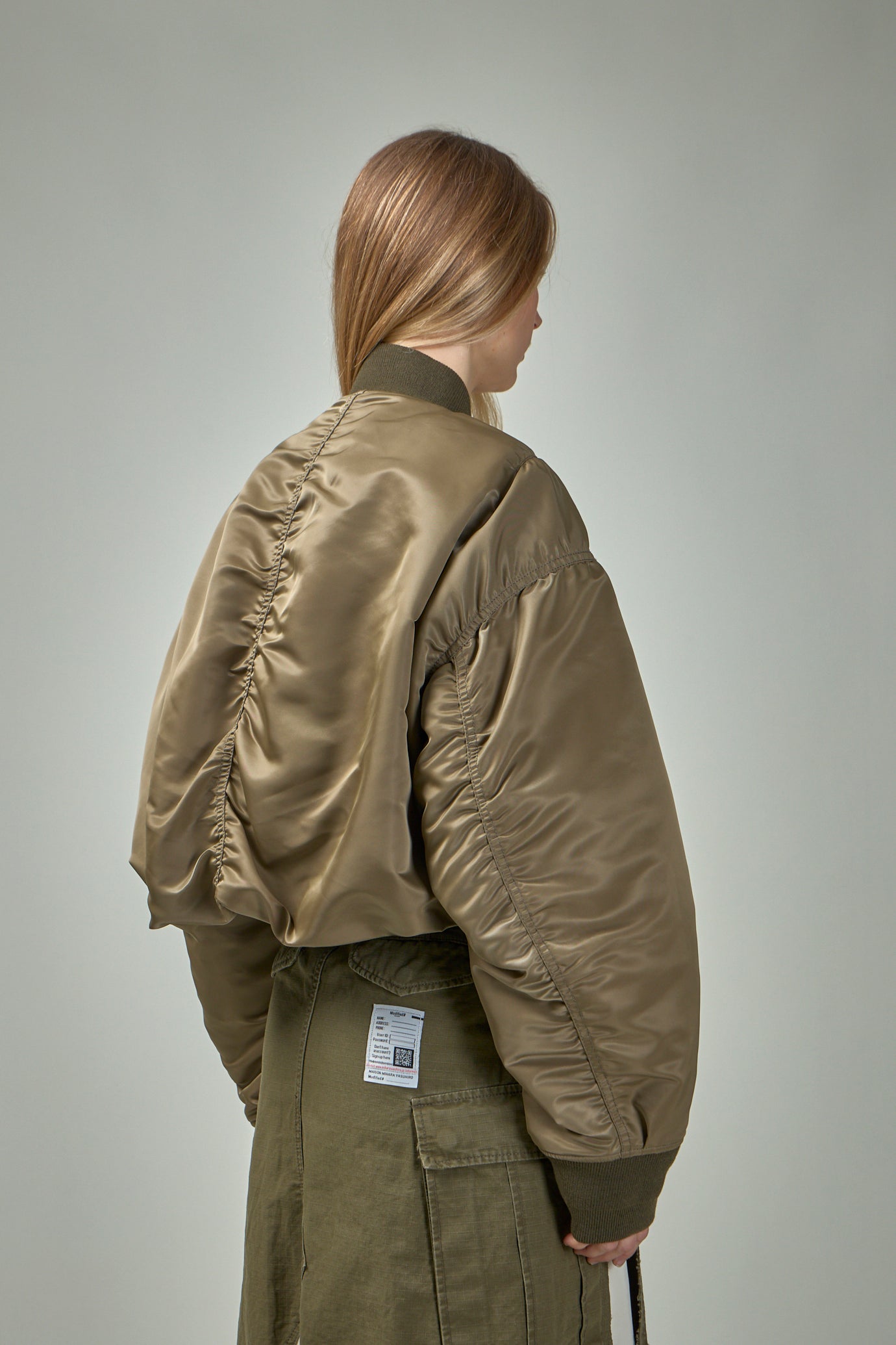 Roll-up Hem Flight Jacket