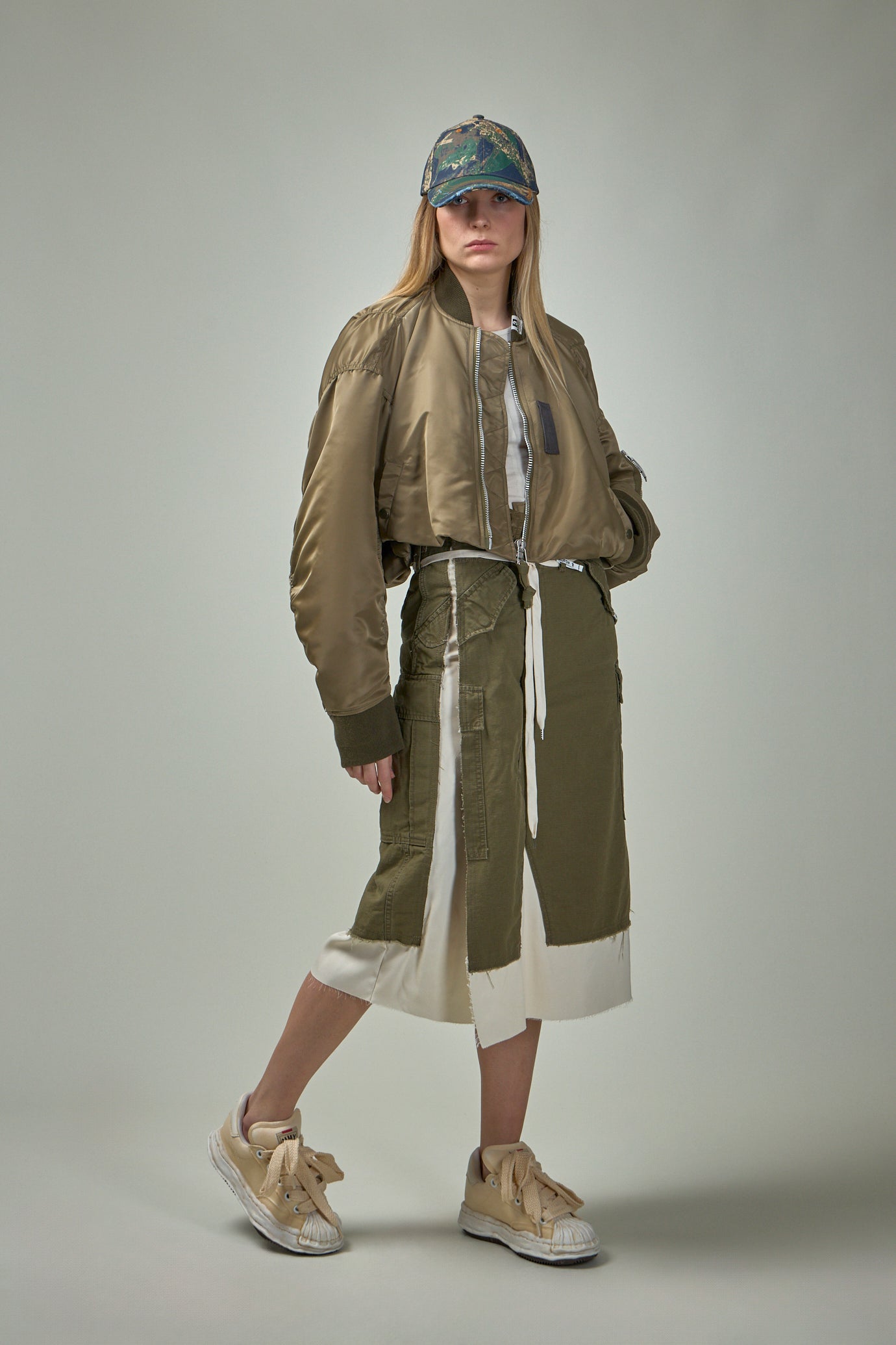 Roll-up Hem Flight Jacket