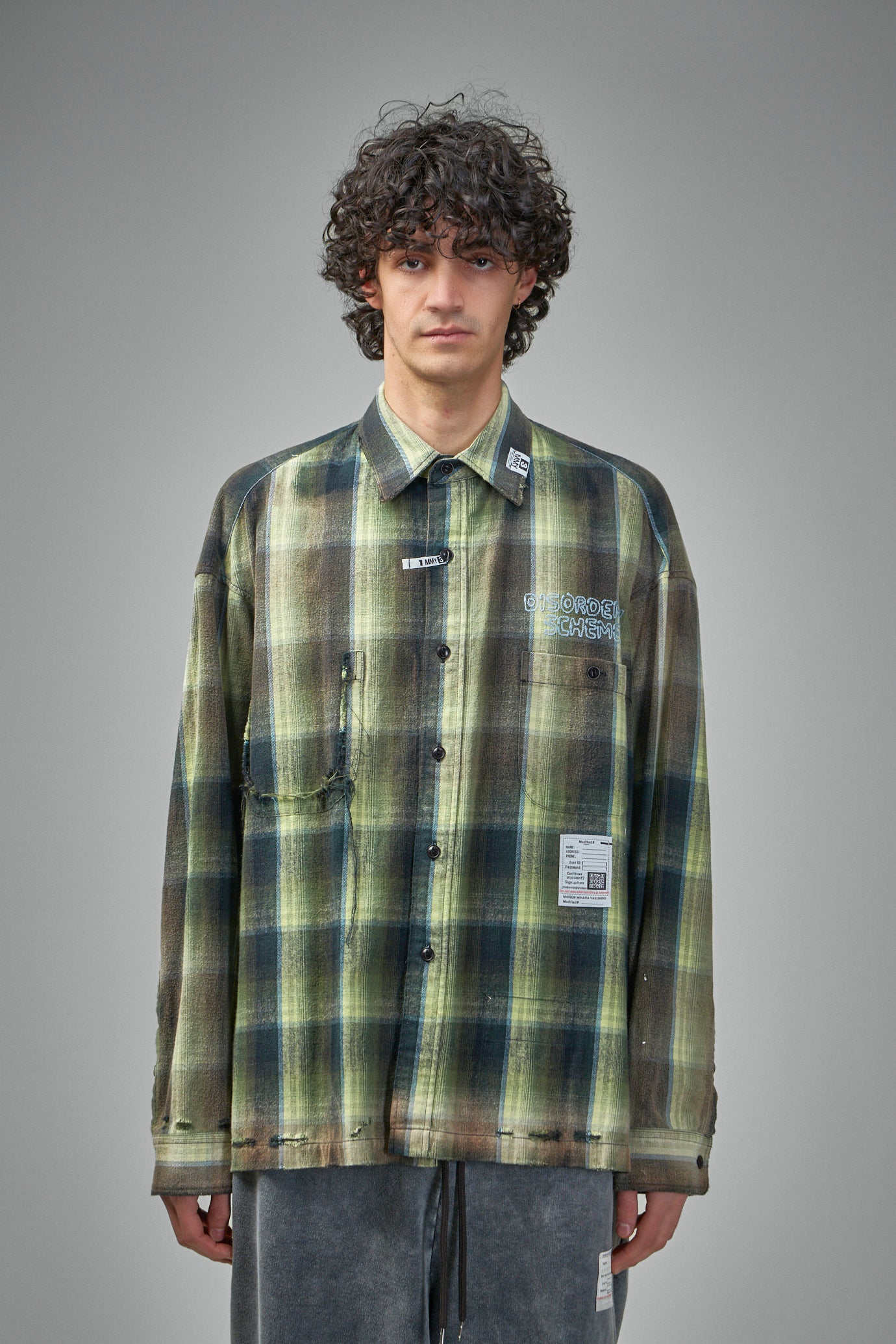 Vintage Like Check L/S Shirt
