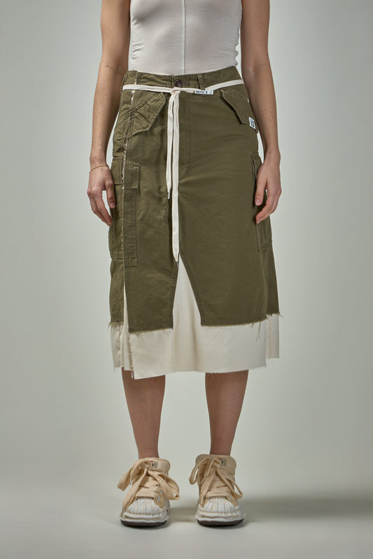 Cargo Shorts Pasted Skirt