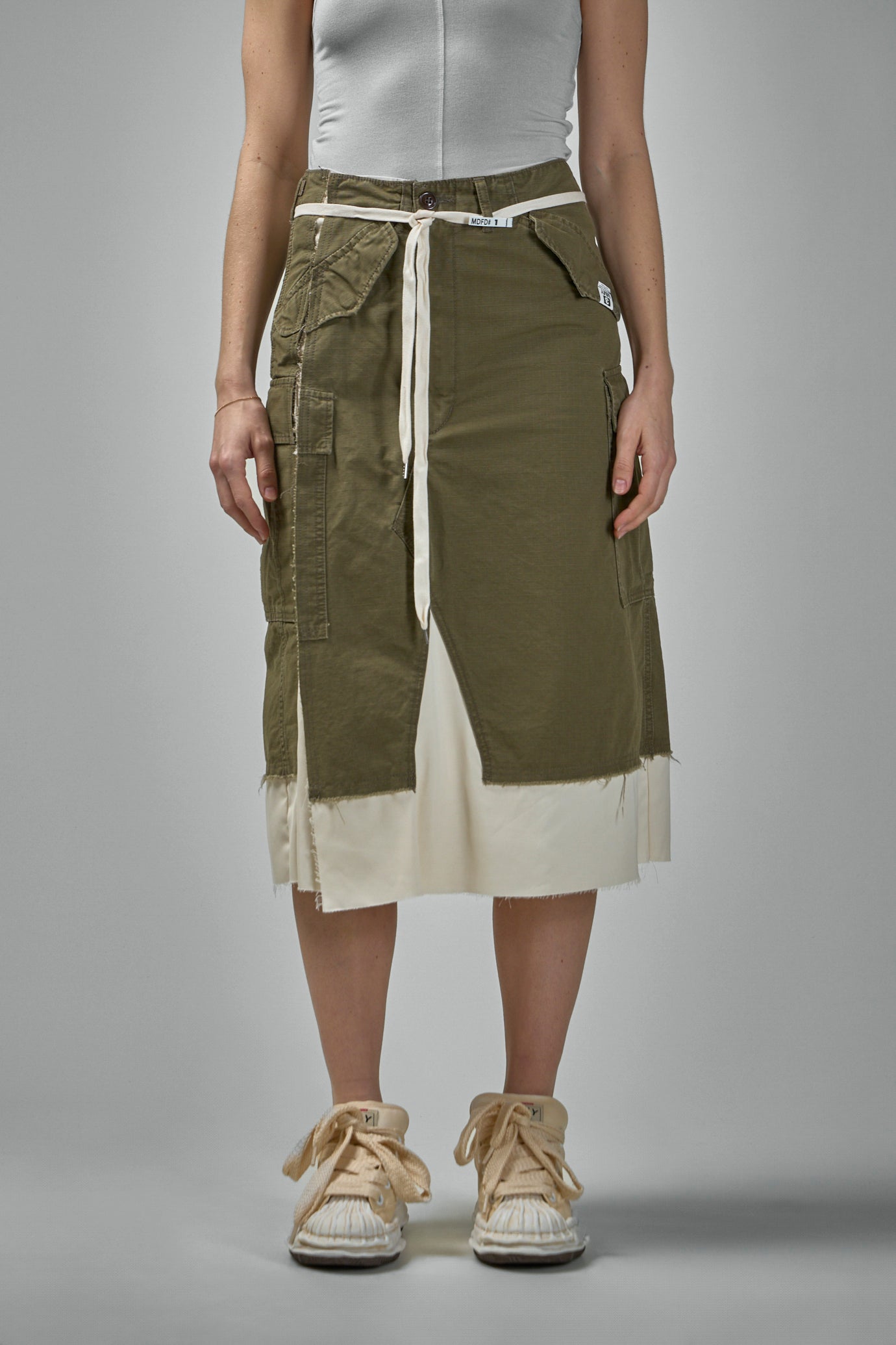 Cargo Shorts Pasted Skirt