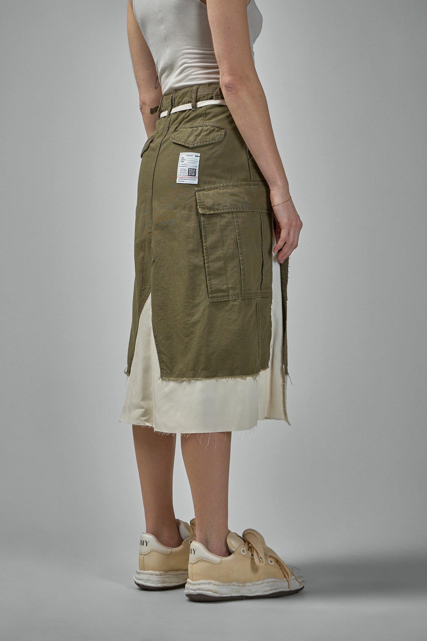 Cargo Shorts Pasted Skirt